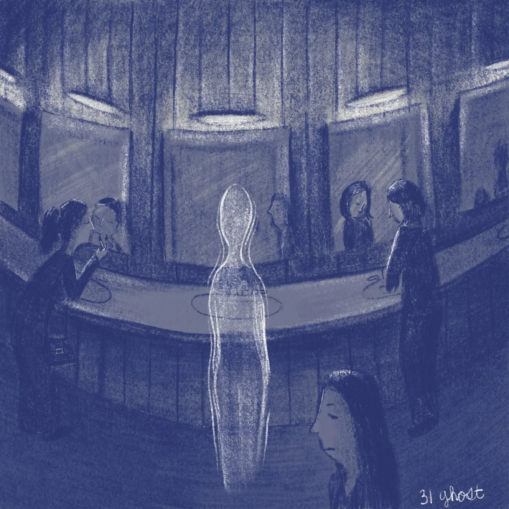 #peachtober day 31/31: ghost

I really had to dig deep this month, what an incredibly fulfilling and inspiring challenge @peachtober was. I am so excited for next year already. I am really proud of myself for completing 29/31 prompts! Thank you every