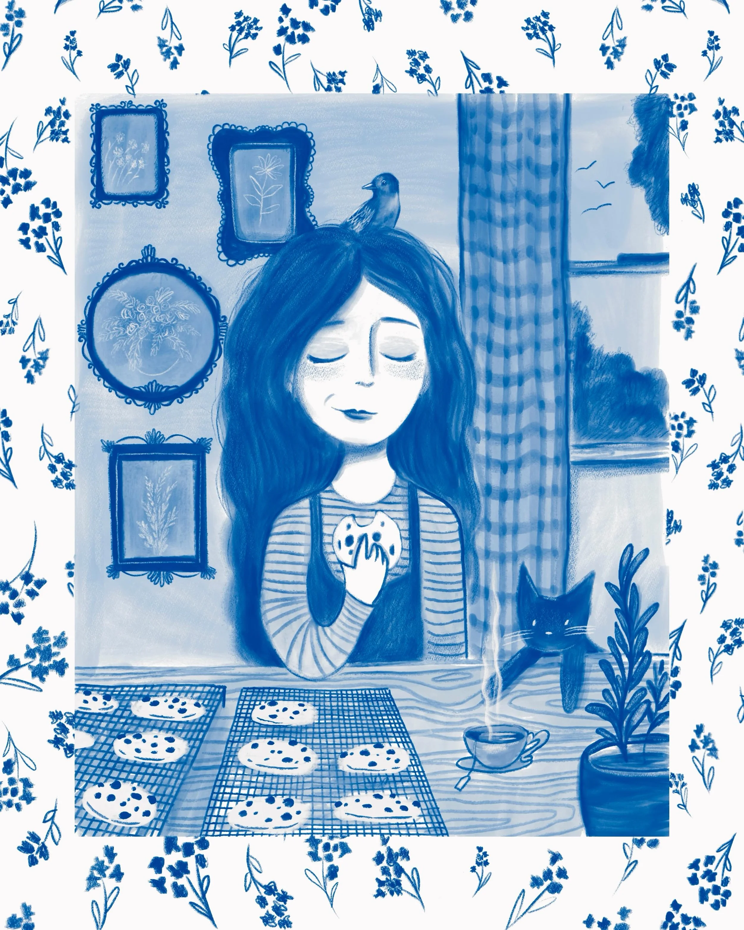 Marcie makes (and eats) cookies 🍪
.
.

#illustration#artoninstagram #procreate #illustrationoftheday #instaart