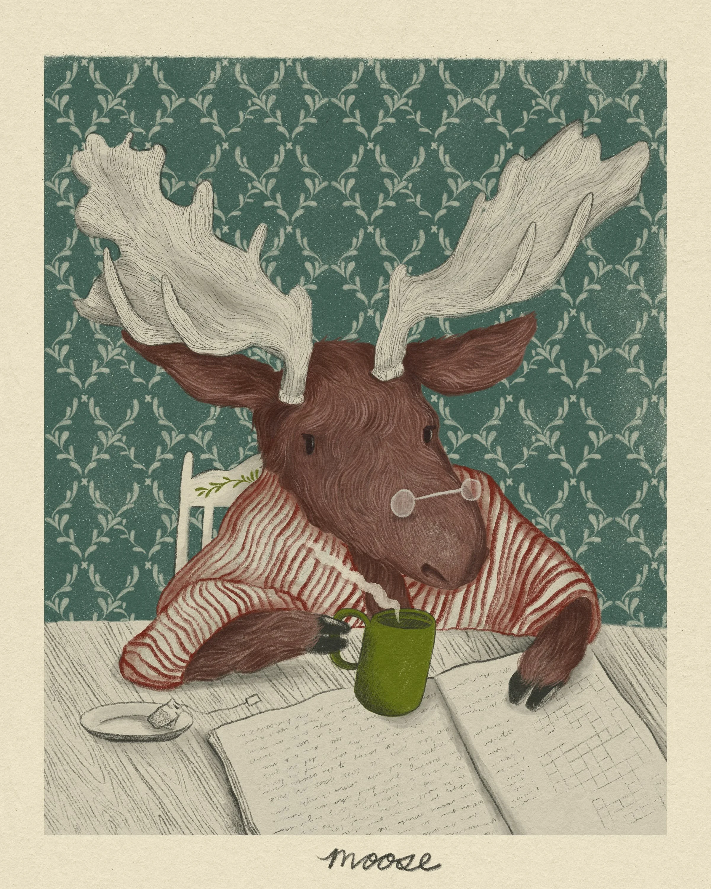 Day 3: moose 
#peachtober26 #peachtober26moose
