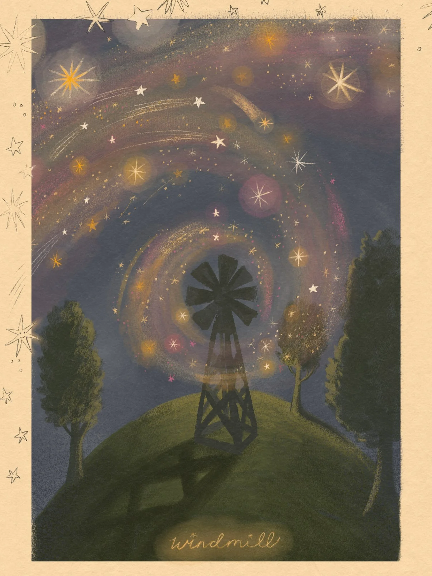 Day 13: windmill #peachtober26windmill #peachtober26