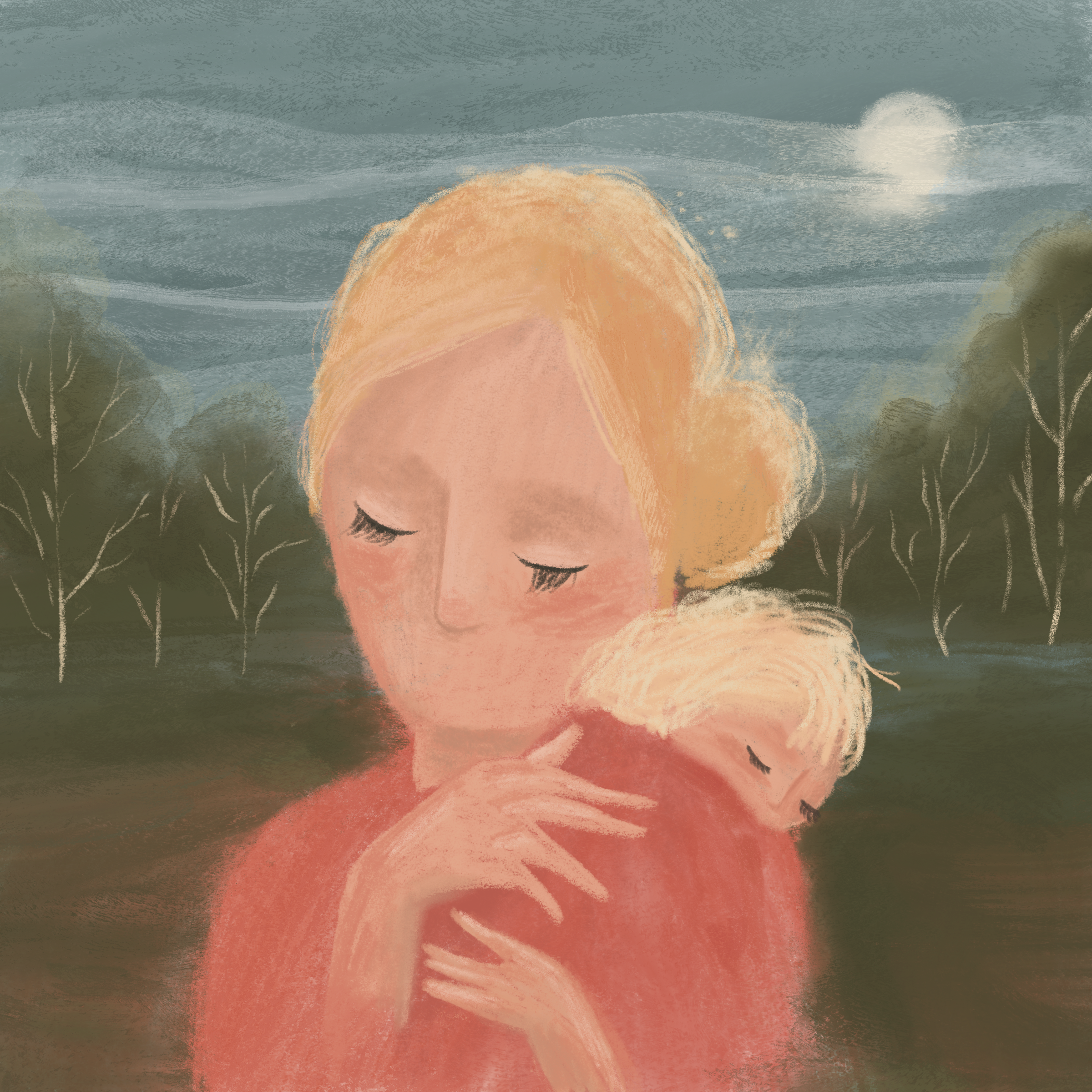 Mom- painted in Procreate, 2026