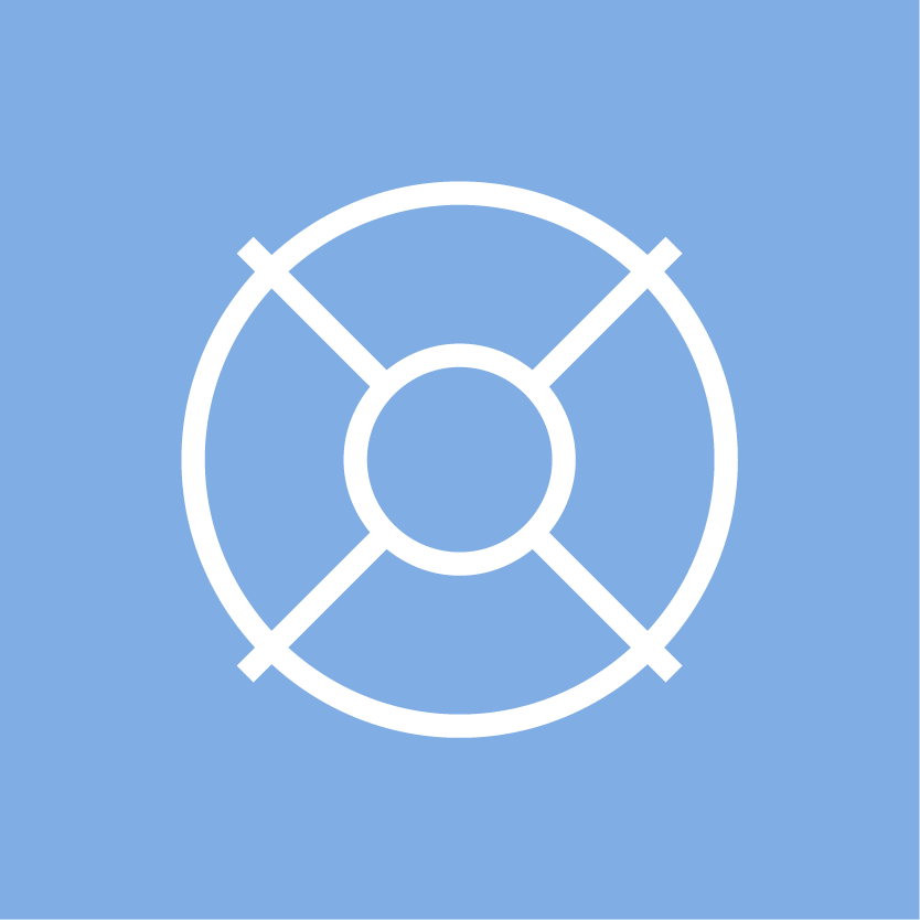 Lifesaver icon illustrating actuarial support for clients overlooked by larger firms.