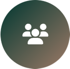 Icon of three people standing together