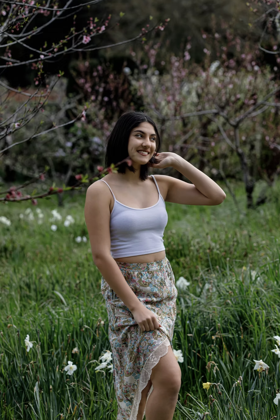 Zadif & Voltaire Lace Trimmed Skirt