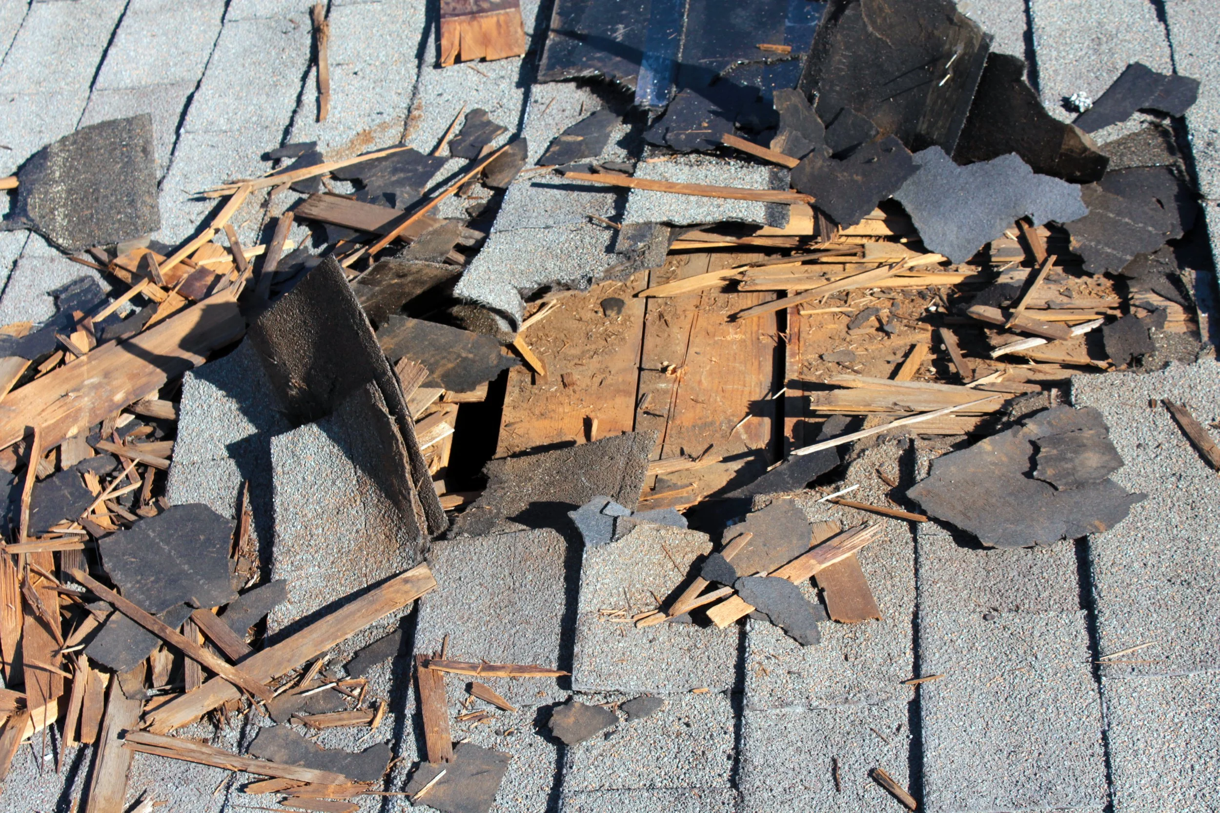 Roof Damaged by Storm