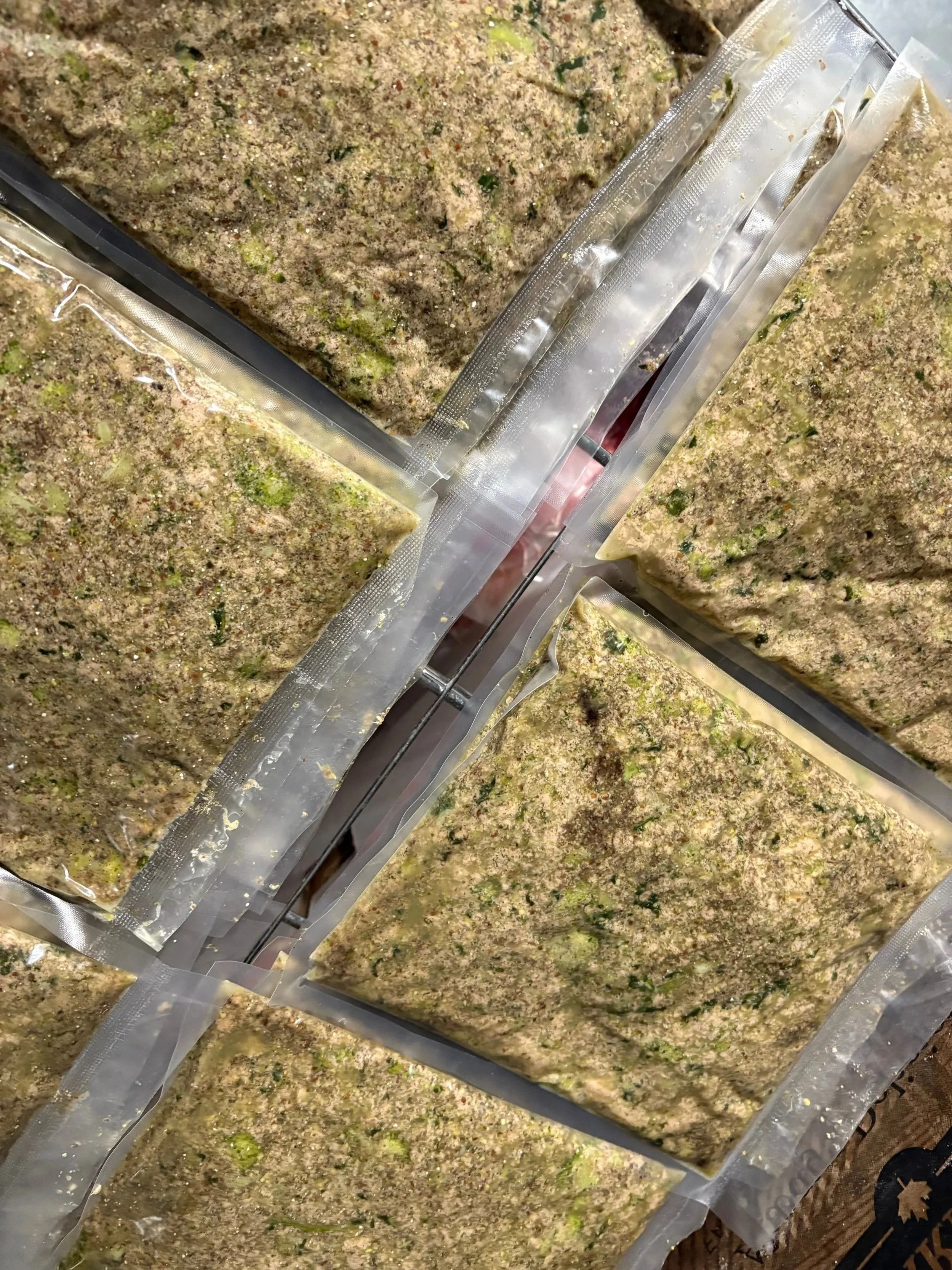 Close-up of slop dog food