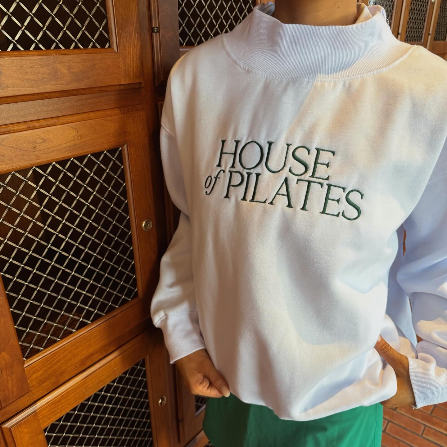 Hi everyone! Thank you so much for your patience &mdash; we&rsquo;re excited to finally share apparel details with you.

✨ House Apparel Collection
&bull; The Court Side Crew (Forest Green) &mdash; $59
&bull; The Court Side Mock Neck (Light Grey) &md