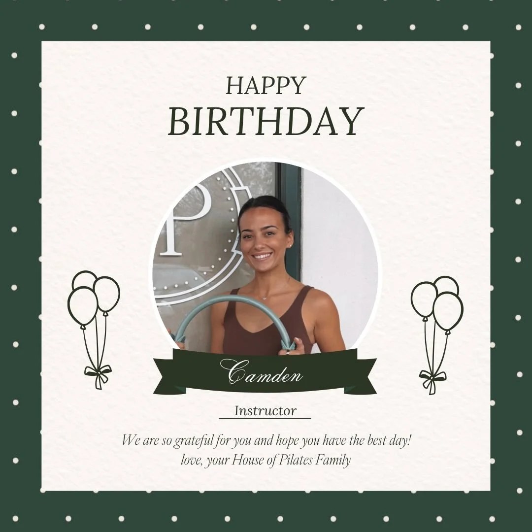 Happy birthday to the heart of House of Pilates! Your dream and mission to bring this studio to life has created a beautiful space for people to come together and we are beyond grateful for everything you do. We hope you have the most amazing day! 🎉