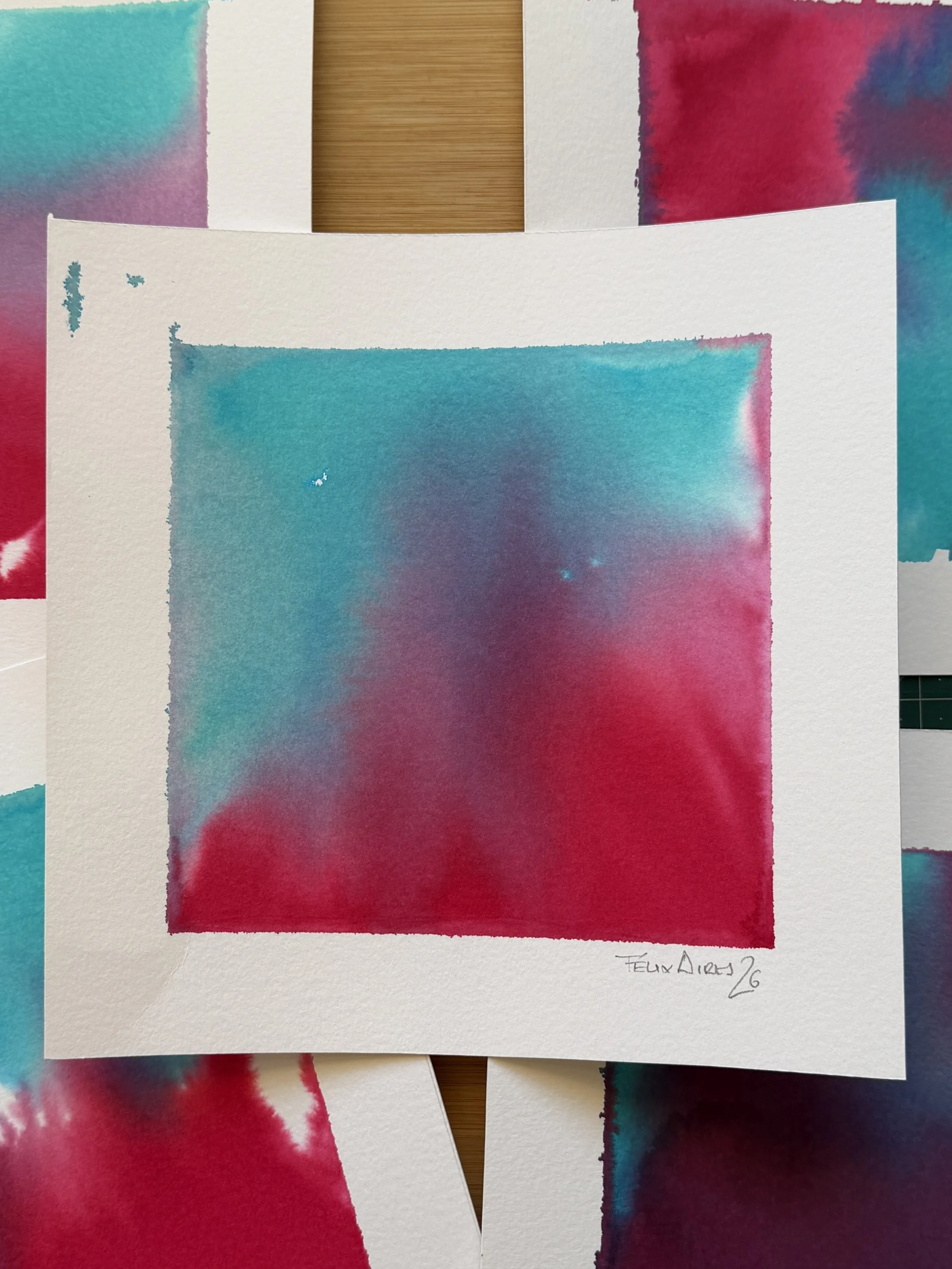 “Red & Blue" - Paintings
