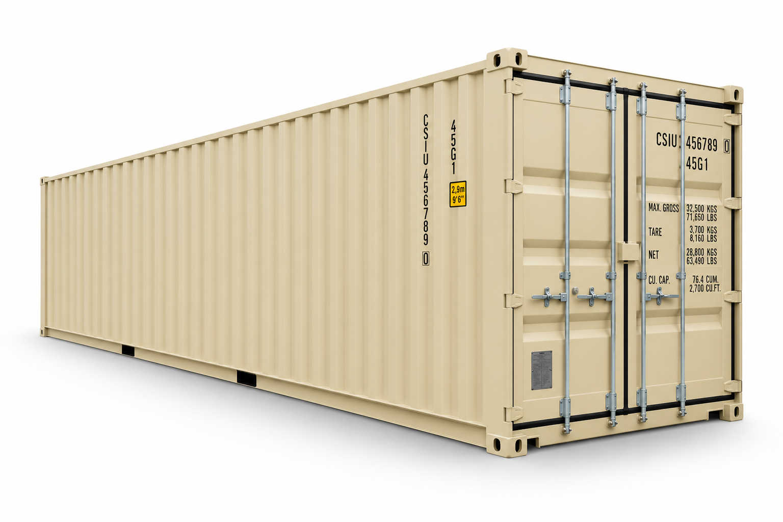 40' HC (High Cube) Container