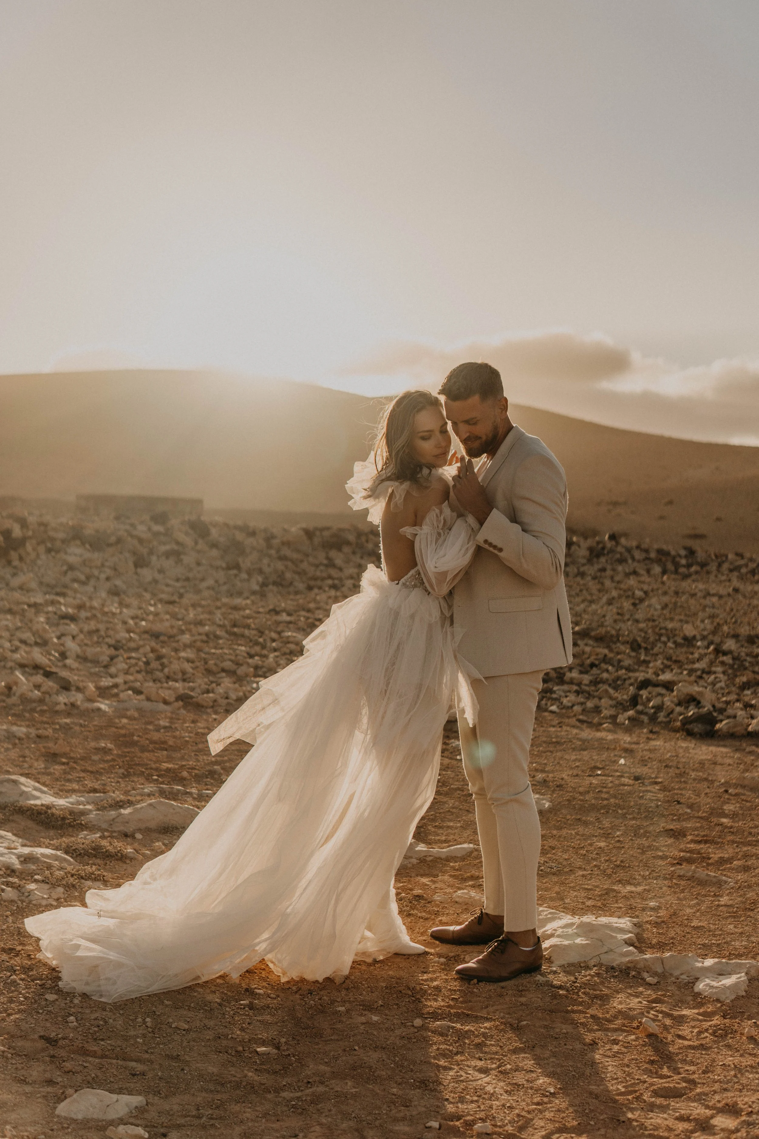 Wedding Fuerteventura Brautpaar bei Sonnenuntergang