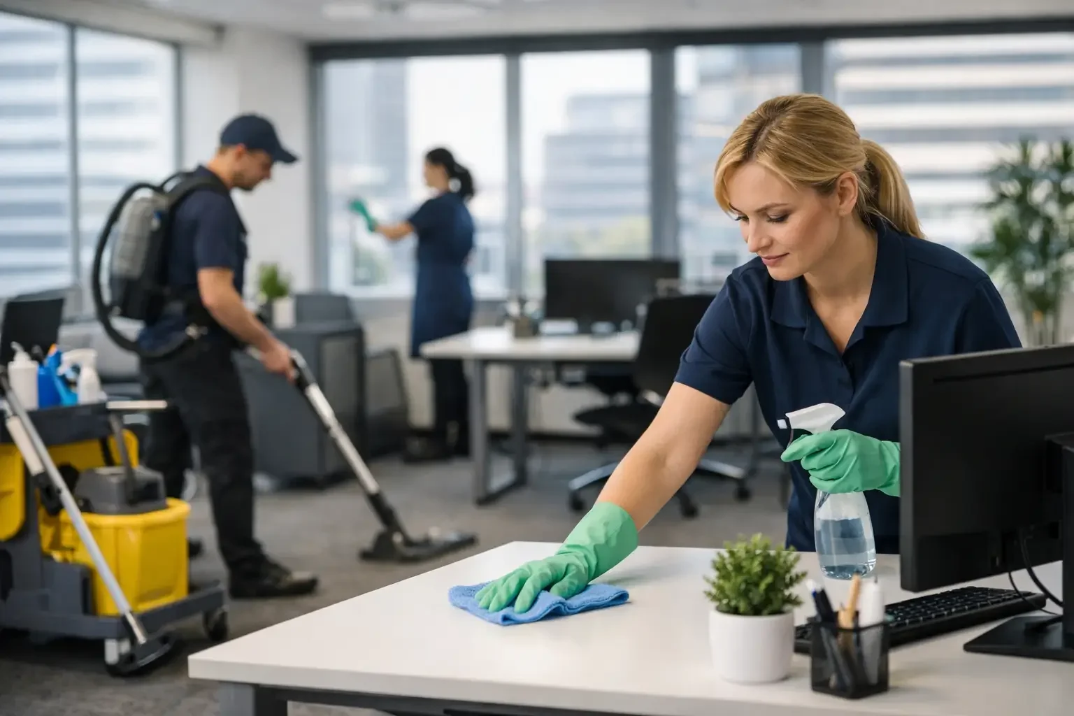 Unterhaltsreinigung im Büro in München durch professionellen Reinigungsservice