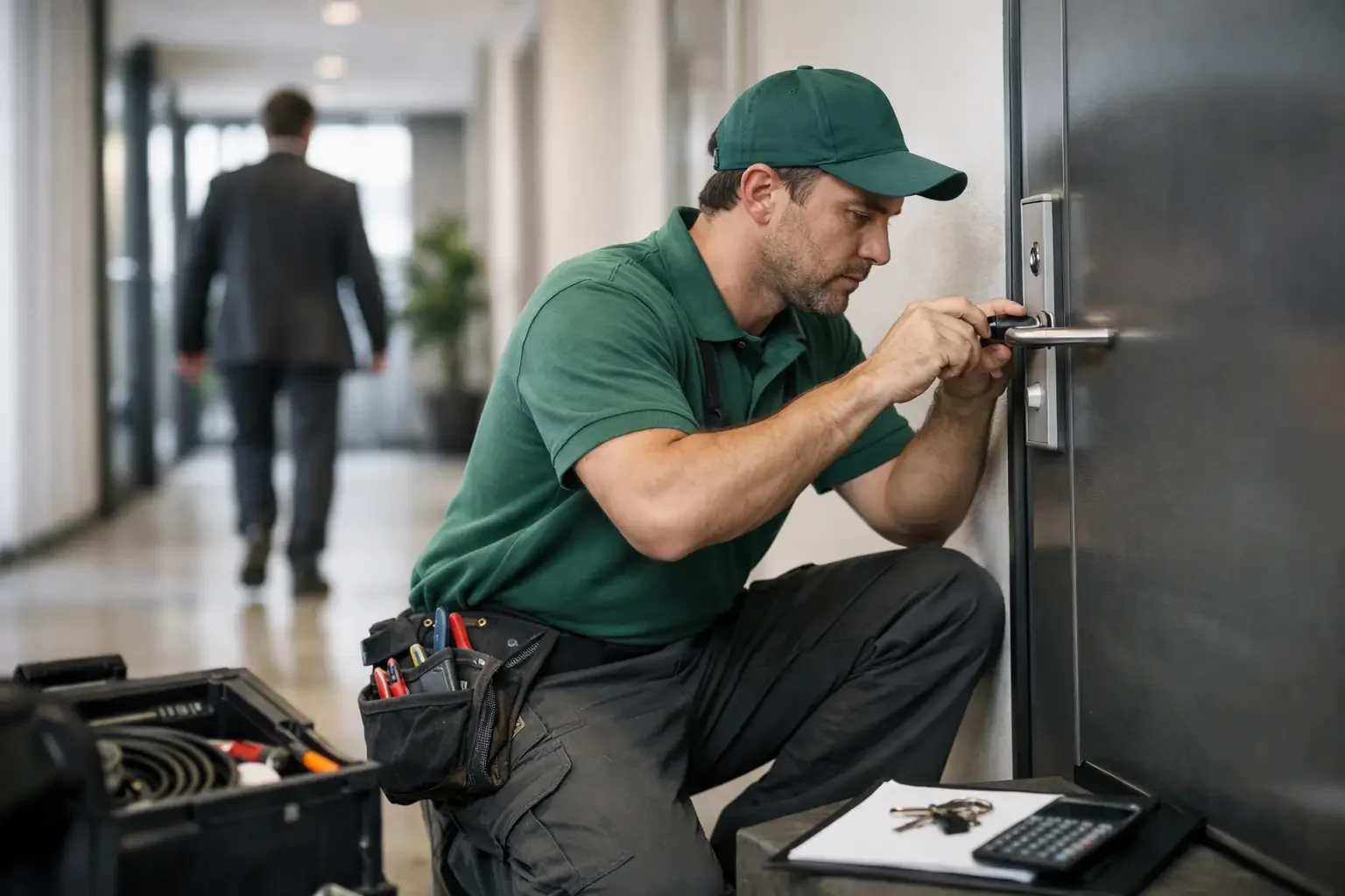 Hausmeisterservice in einem Gewerbeobjekt mit dokumentierter Objektbetreuung