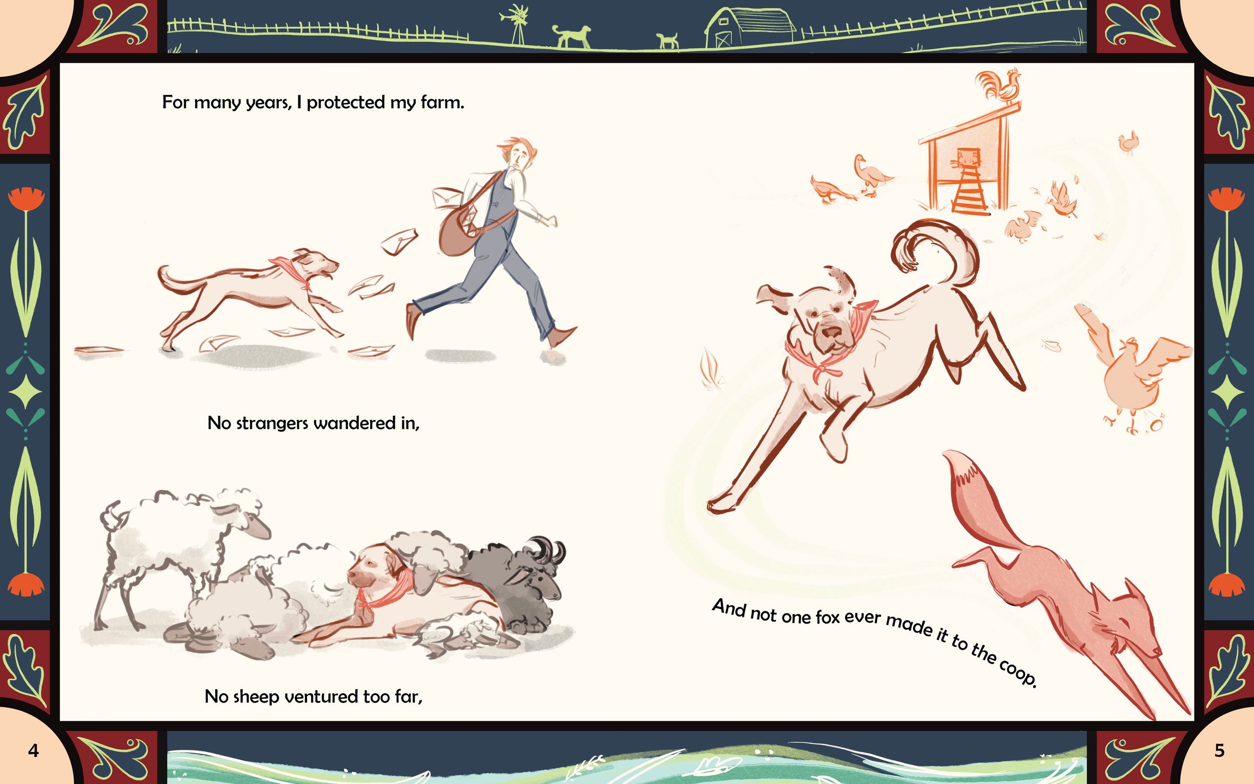 Folke the Kyrkogrim Cover Art, Book Cover, Cover Illustration, Children's book cover, children's book illustration, children's picture book, dog picture book, dog illustration, author/illustrator, digital artist, traditional artist, children's book a