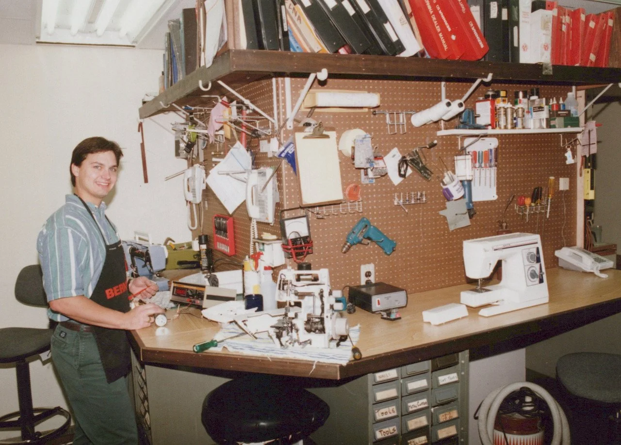 Kris Working as Service Technician (Mid-1990s)