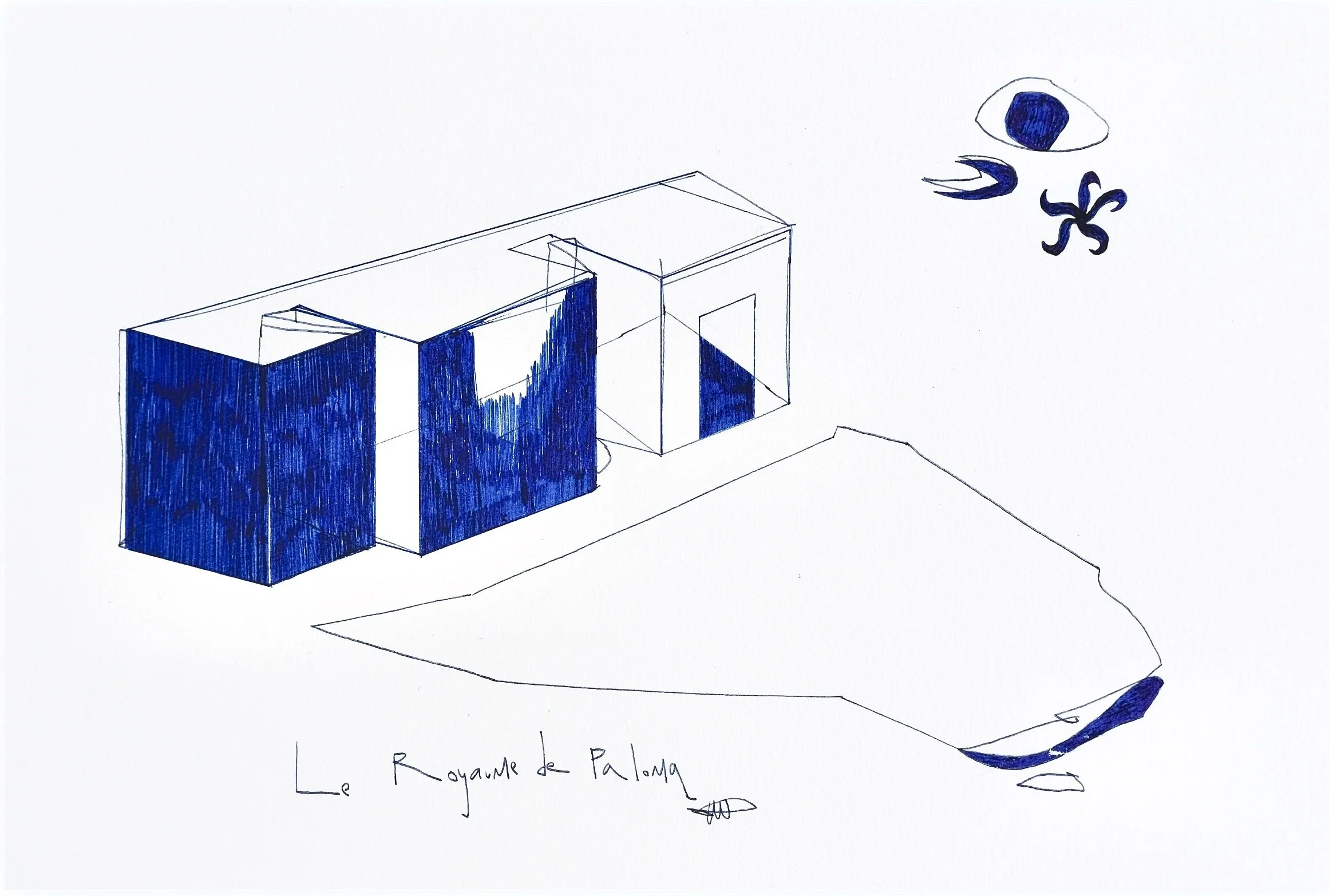Le Royaume de Paloma . 21x29,7 . Encre sur papier . 2025