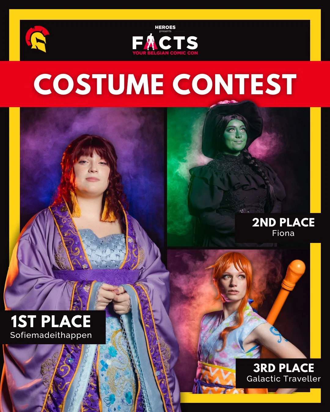 🔥 SUNDAY WINNERS FACTS FALL 🔥

This edition of @factsconvention has come to an end. But we cannot say goodbye without announcing the winners of today!
Costume Contest:
🥇 @sofiemadeithappen
🥈 @fiona_costumes 
🥉 @galactic.traveller
Catwalk:
🏆 @_n
