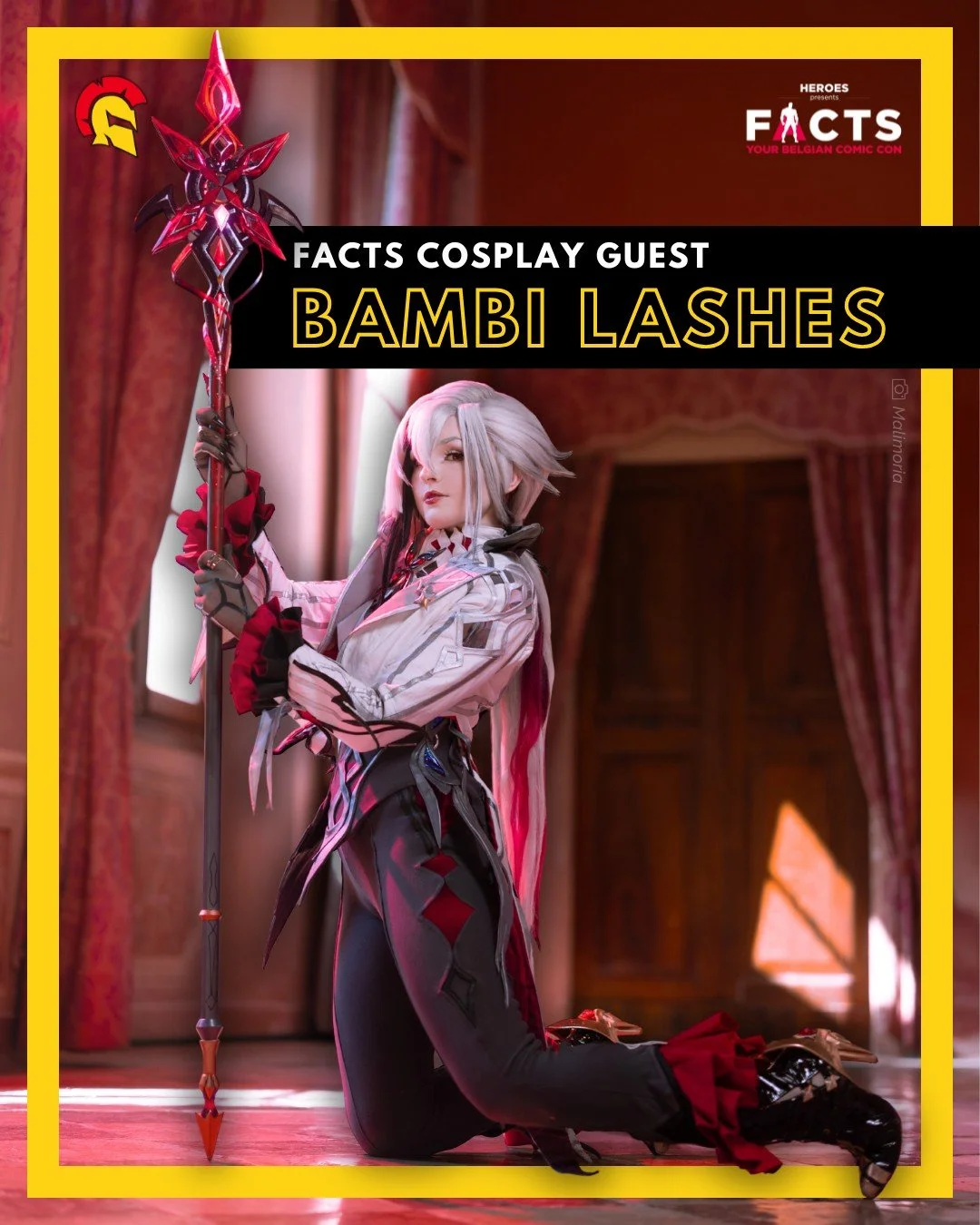 ✨ FACTS Cosplay Guest ✨

@bambilashesdesign ambiLashesDesign won Third Place at Polymanga Global Easter Cosplay 2024 and Best in Show at the 2022 CRX Hime Cosplay Cup, and represented Ireland in Eurocosplay 2019.

This Irish sewing &amp; costume expe