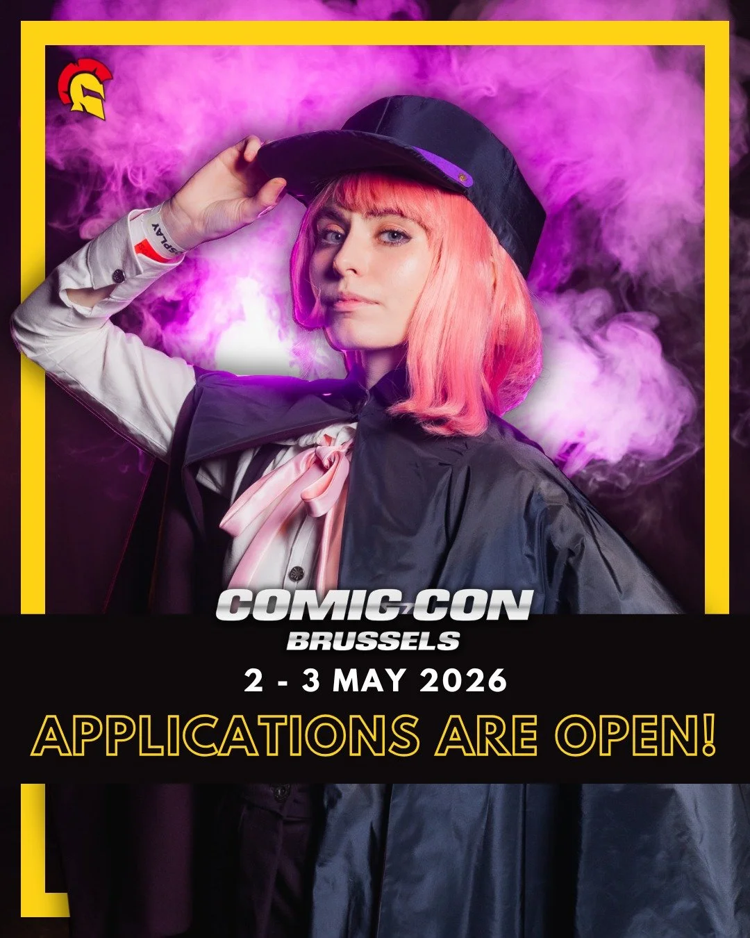 📣 APPLICATIONS ARE OPEN 📣

@comicconbrussels returns May 2 &amp; 3 and applications are officially OPEN!

🎭 The Cosplay &amp; Costume Contest:  Show off your craftsmanship, with or without a performance!
⏳ Deadline 19/04
👨&zwj;⚖️ Judges: Help cro