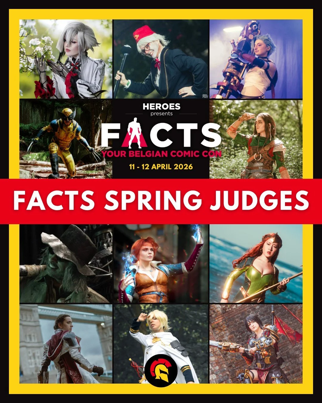 🔥 Judges for FACTS Spring! 🔥

Say hello to our wonderful judges for this edition of @factsconvention !

🏆 Sunday @ecgcosplay selection judges
🔹 Cosplay guest @bambilashesdesign 
🔹 Cosplay guest @fenixfatalist_ 
🔹 @shienra.costumes 
🔹 @zarkalin