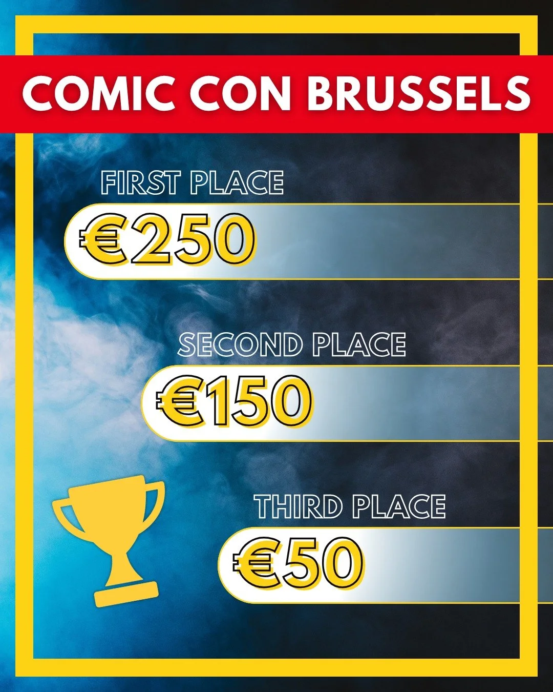 💥 PRIZE ALERT 💥

@comicconbrussels has some amazing prizes to give to the winners of our contests each day!
🥇 &euro;250
🥈 &euro;150
🥉 &euro;50

Apply here:
🔗 Contests: https://wkf.ms/4rWsScj
🔗 Via the link in our bio

Just think of all the epi