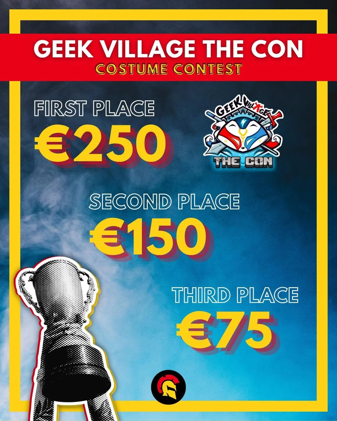 💥 PRIZE ALERT 💥

@geekvillagebelgium has some amazing prizes to give to the winners of our Costume Contest!
🥇 &euro;250
🥈 &euro;150
🥉 &euro;75

Apply now! ⬇️
🔗 Contest: https://wkf.ms/3VP4bnQ
🔗 Judges: https://wkf.ms/4hLusuL
🔗 Or via the link
