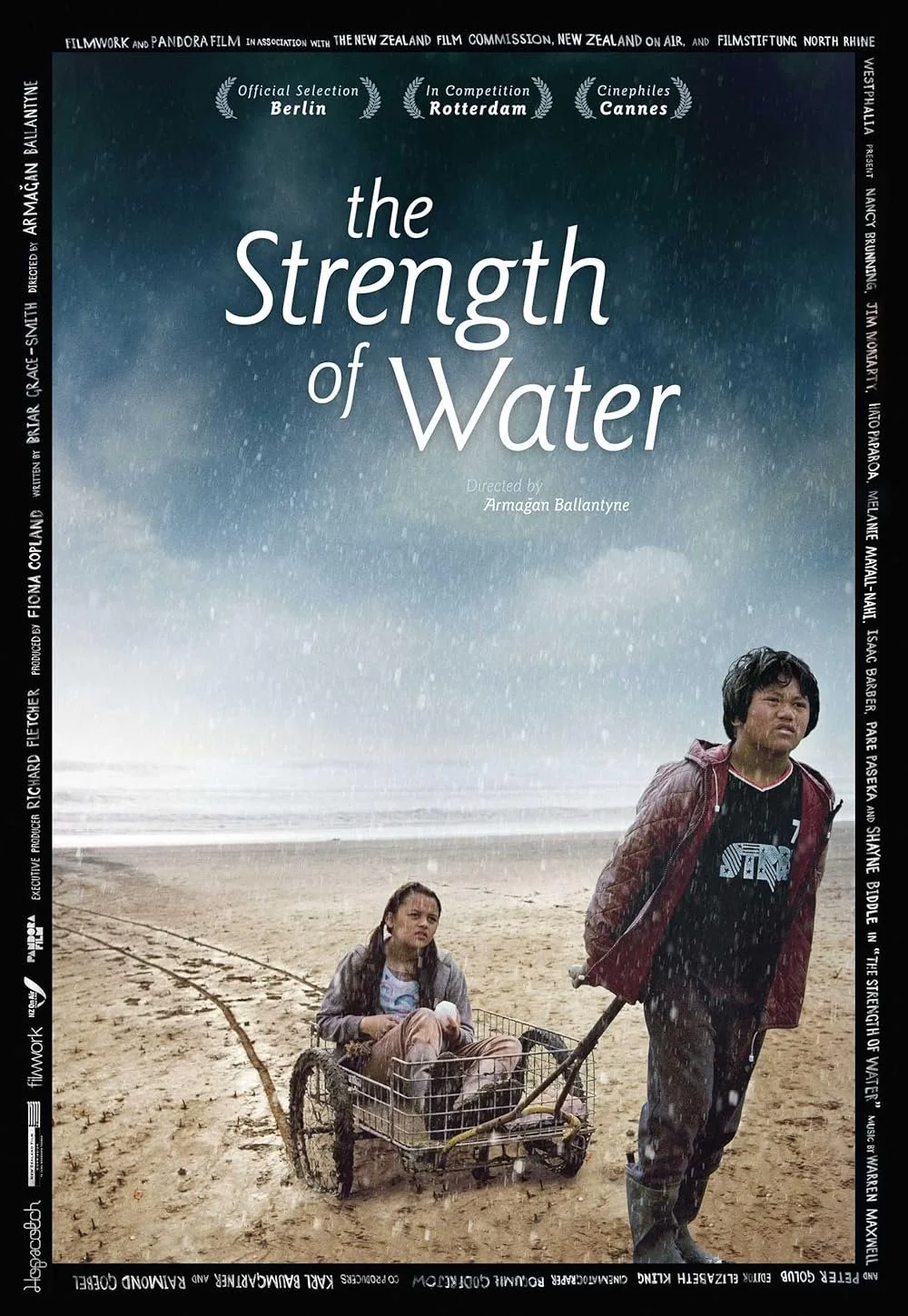 Isaac Barber, and Hato Paparoa in Armagh Ballantyne's Strength of Water (2009).  Neil Crispin Aldridge, Dialogue Editor, ADR Mixer.
