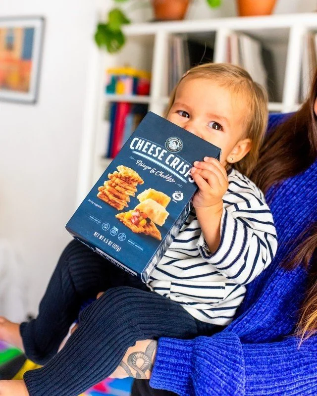 Caught red-handed with everyone's favorite blue box snacks 😂 💙🧀