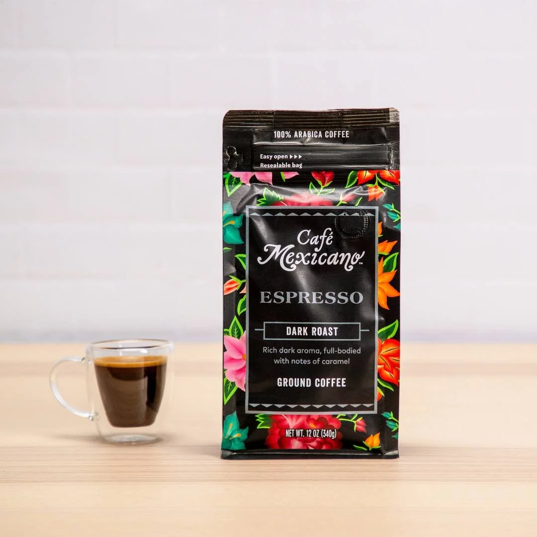 Enjoy a cup of rich espresso anytime at home with our Espresso Roast.