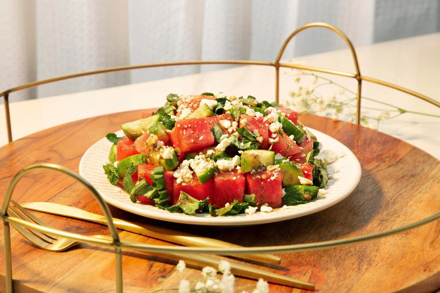 Cooking for the mother figure in your life today? Look no further than our Watermelon Mint Feta Salad made with BRIANNAS Avocado Oil Classic Balsamic💌
