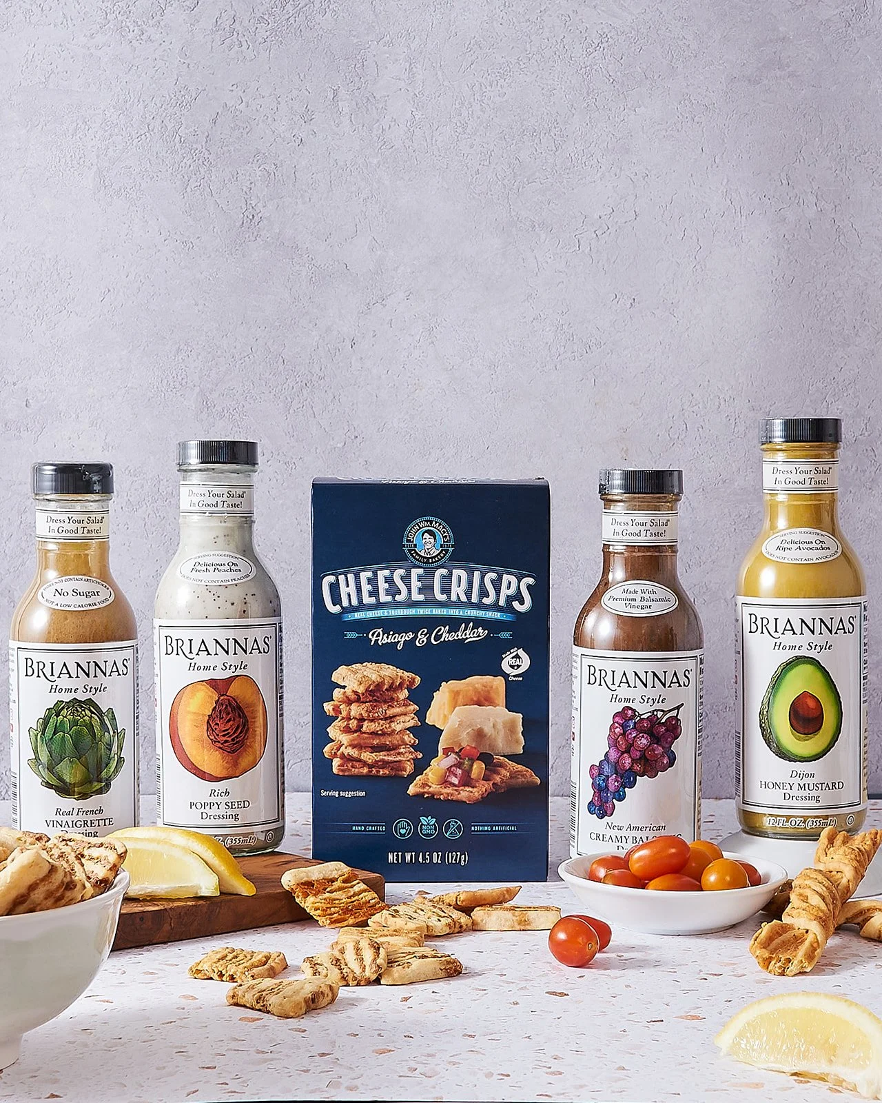 Product Display with John Macy's Bakery and BRIANNAS Fine Salad Dressing 
