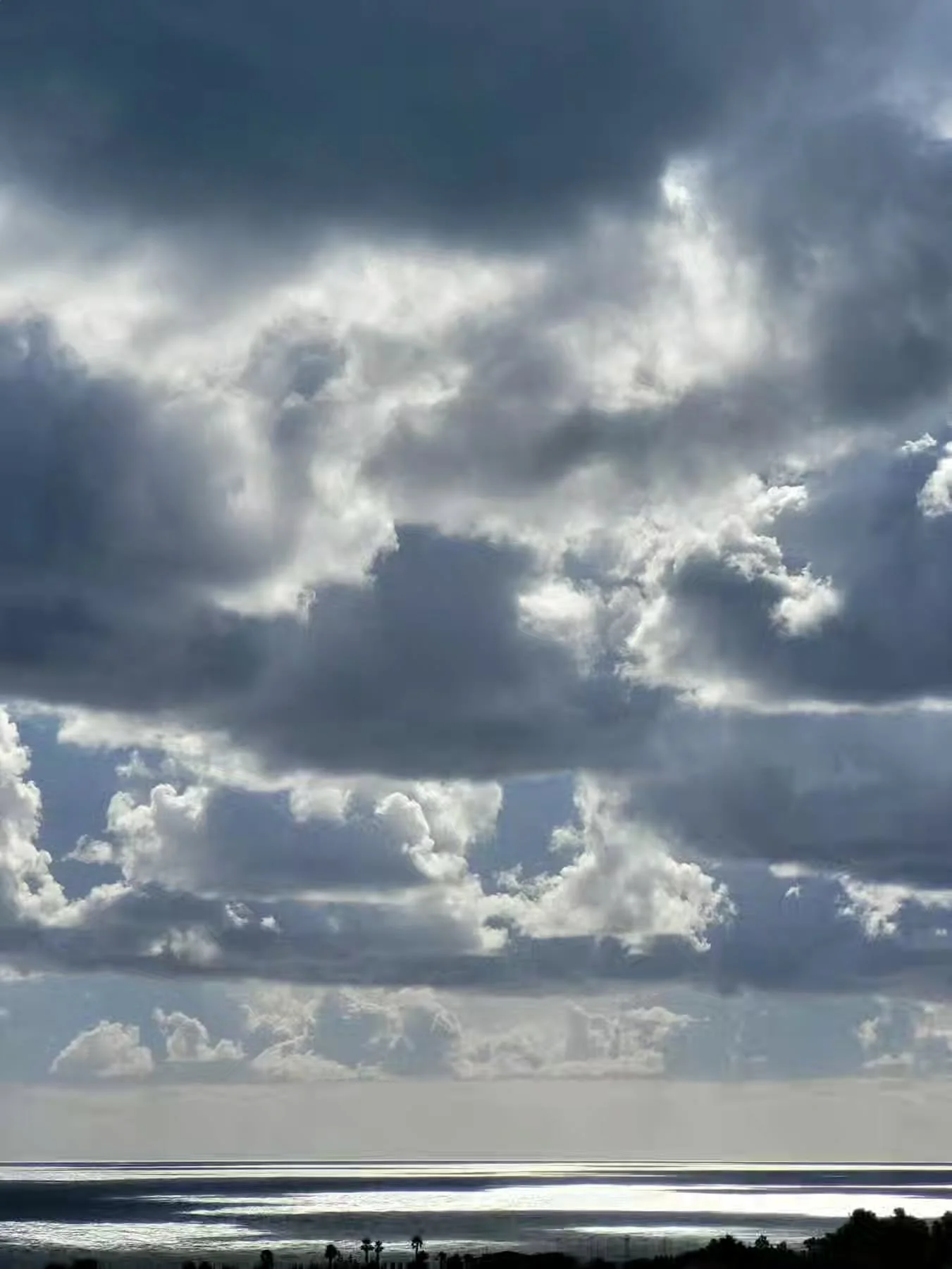 Sky &amp; sea. Clouds &amp; water.