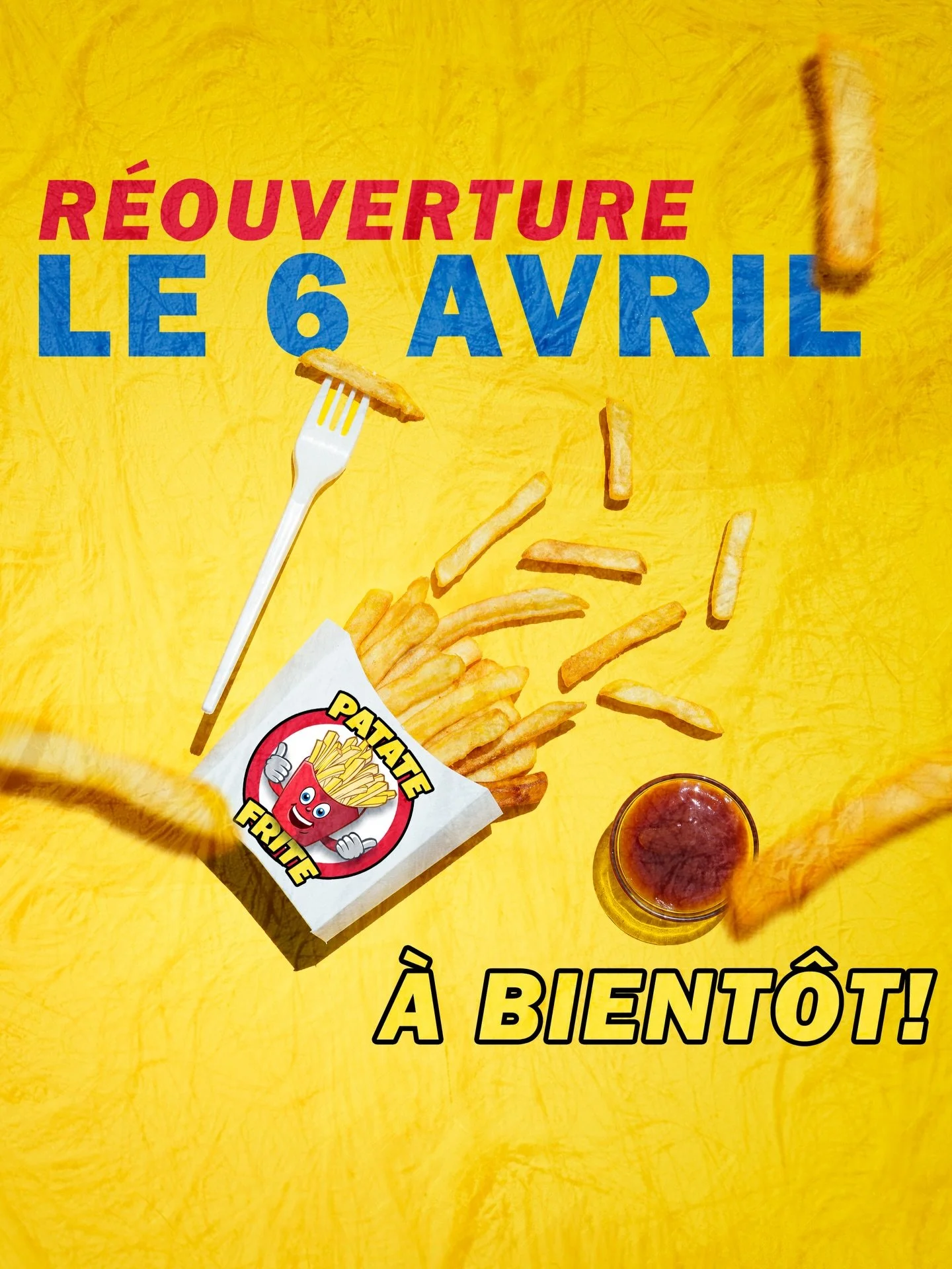 🔥R&Eacute;OUVERTURE LE 6 AVRIL🔥

Nous sommes de retour d&egrave;s le 6 avril pour vous servir vos classiques pr&eacute;f&eacute;r&eacute;s 🍟✨

📍&Agrave; BIENT&Ocirc;T!

#goldenstaroka #patatefrite #fyp #restaurant #beach