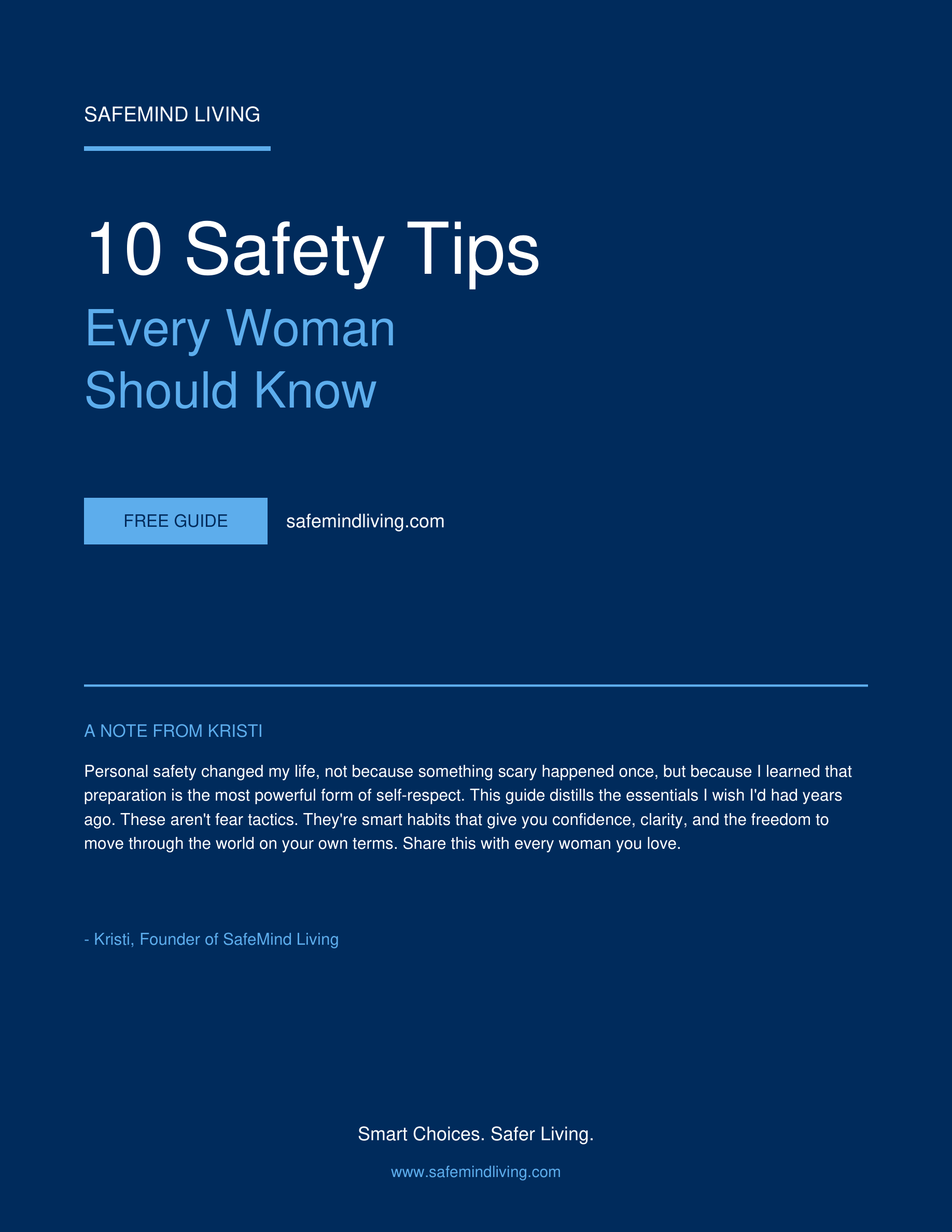 10 Safety Tips Every Woman Should Know