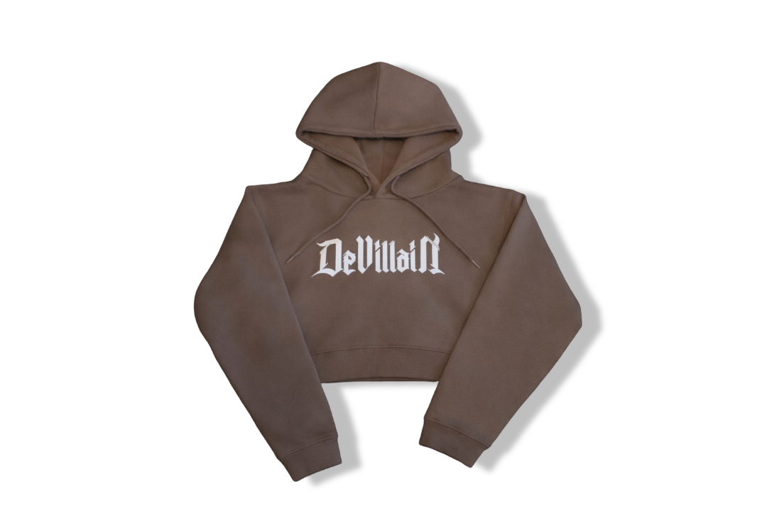 DEVILLAIN CROP HOODIE