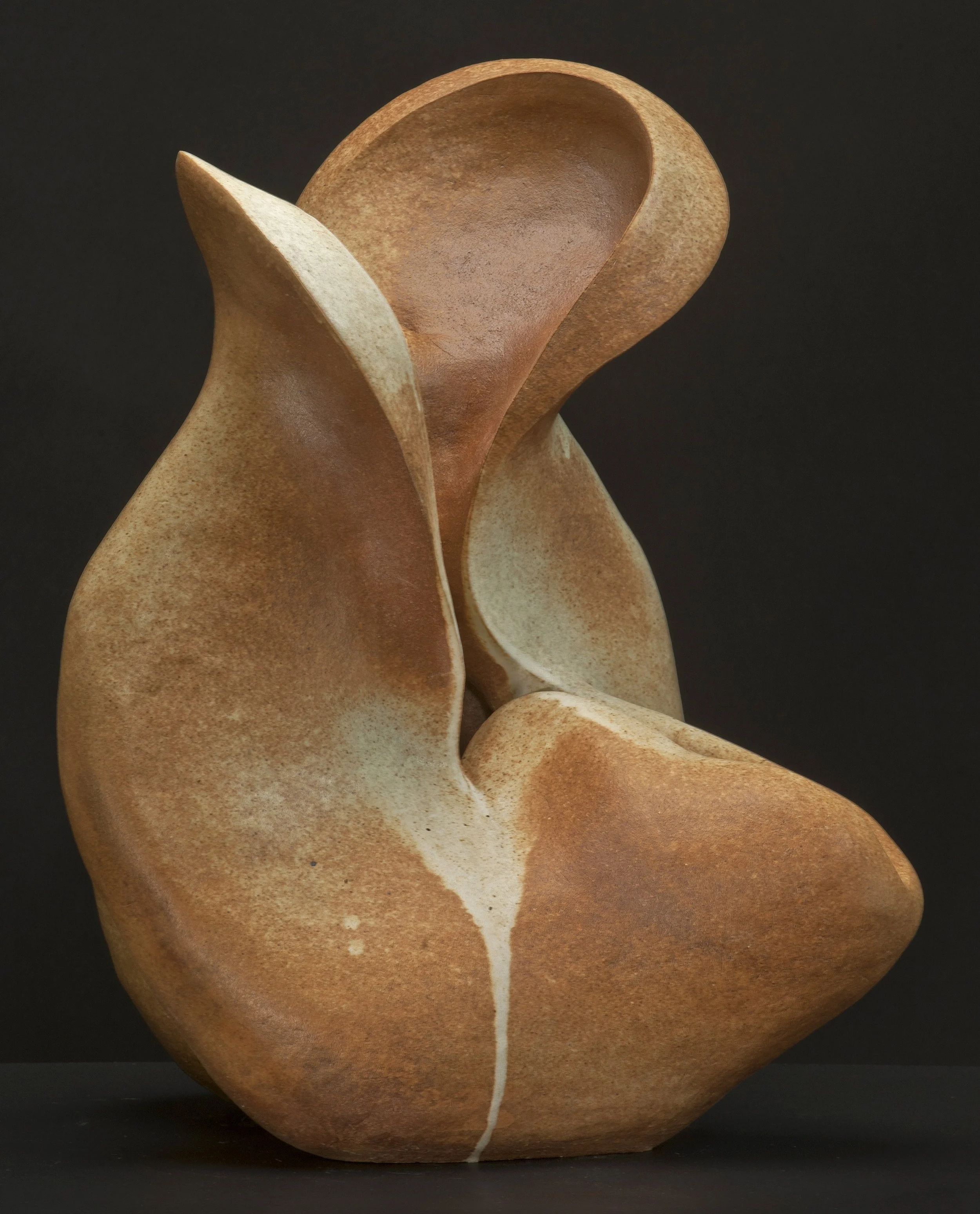 Heart 24" x 19" x 16" stoneware, glaze Clay