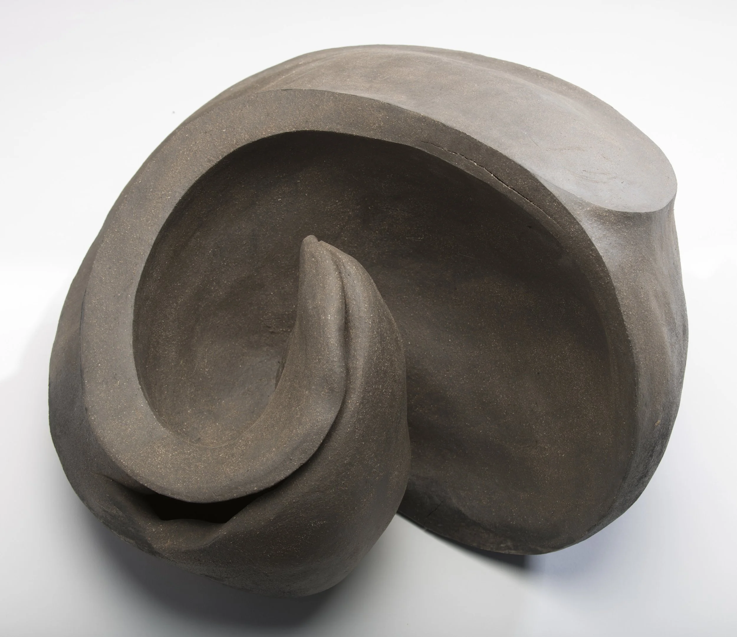 Sprout 14” x 18” x 18” smoked stoneware, unglazed
Clay