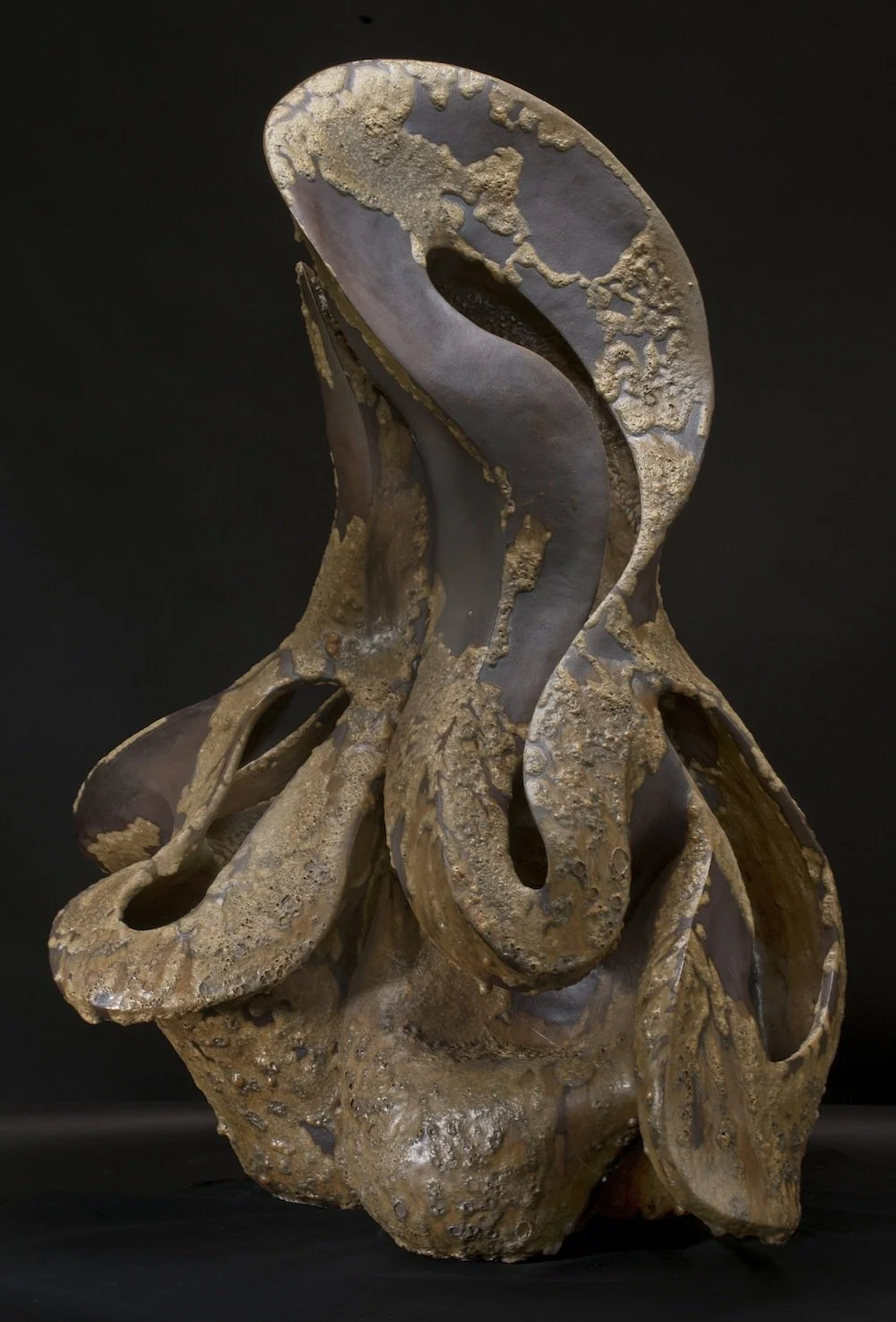 Infinity 54" x 48" x 40" stoneware, glaze, glass Clay