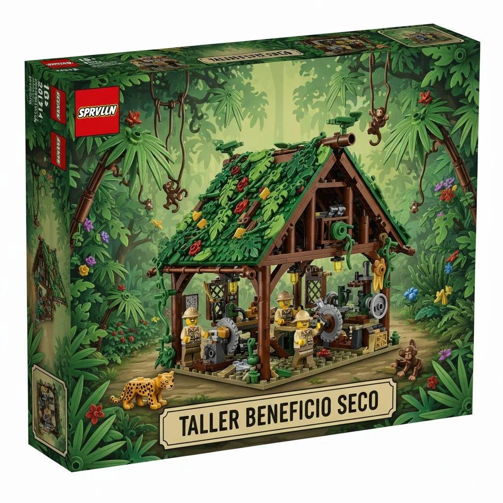 Lego del taller beneficio seco en la finca de chiapas