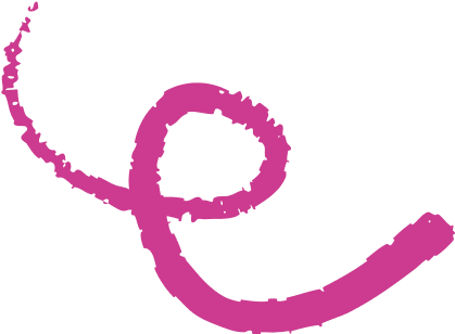 Purple cursive letter 'e' on a black background.