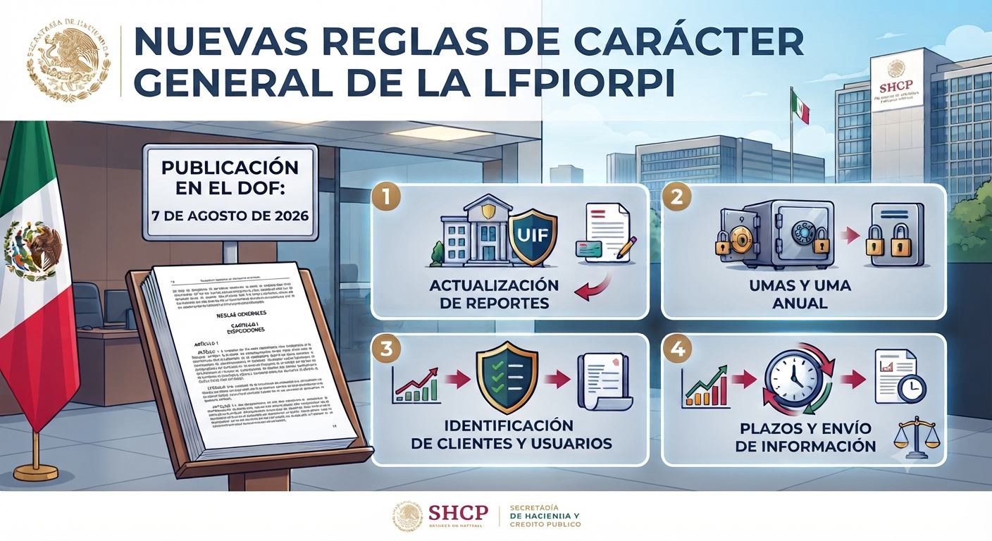 Se publican las nuevas Reglas de Carácter General de la LFPIORPI: 