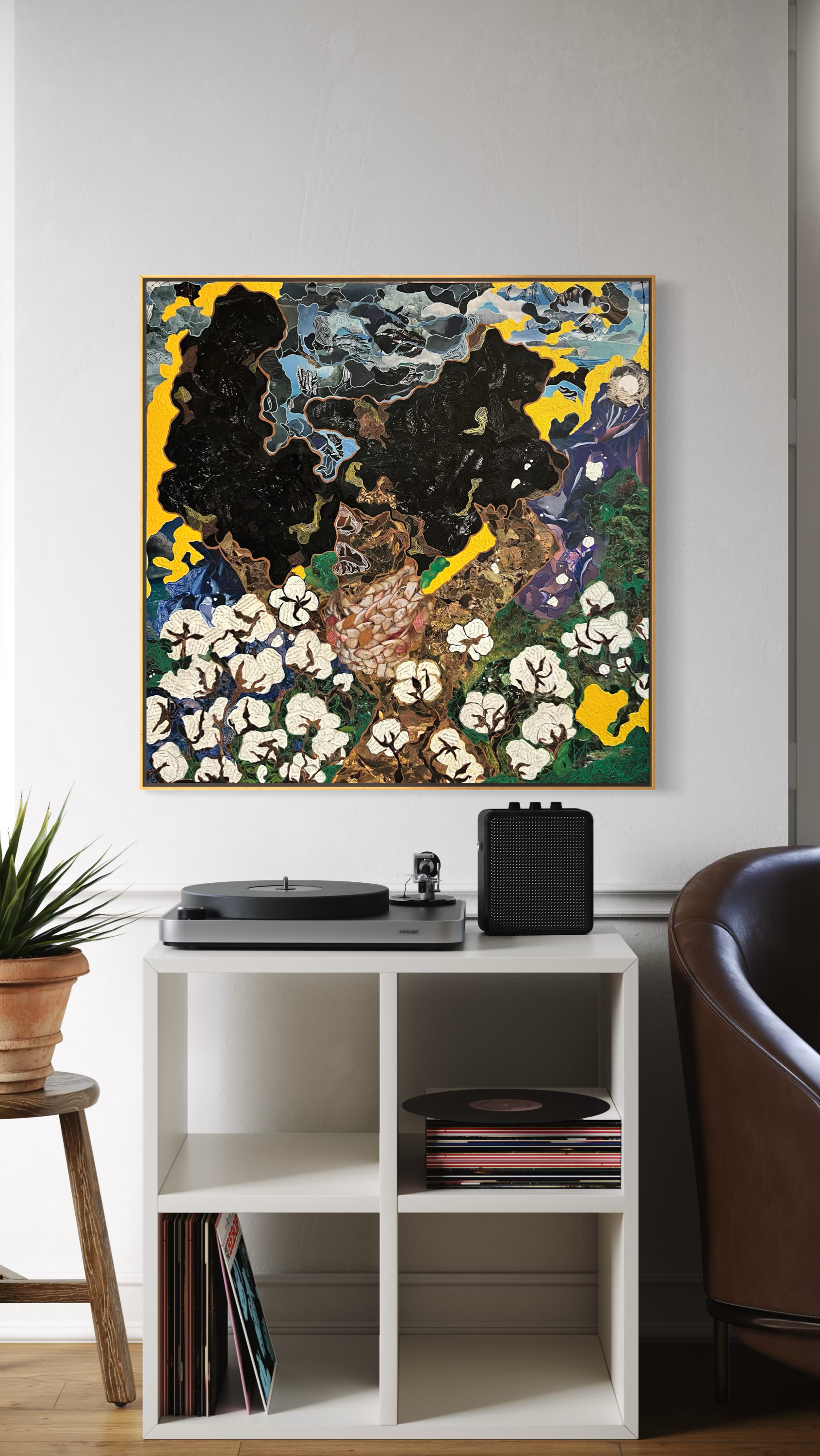 Started From the Cotton (Original) - 30x30"