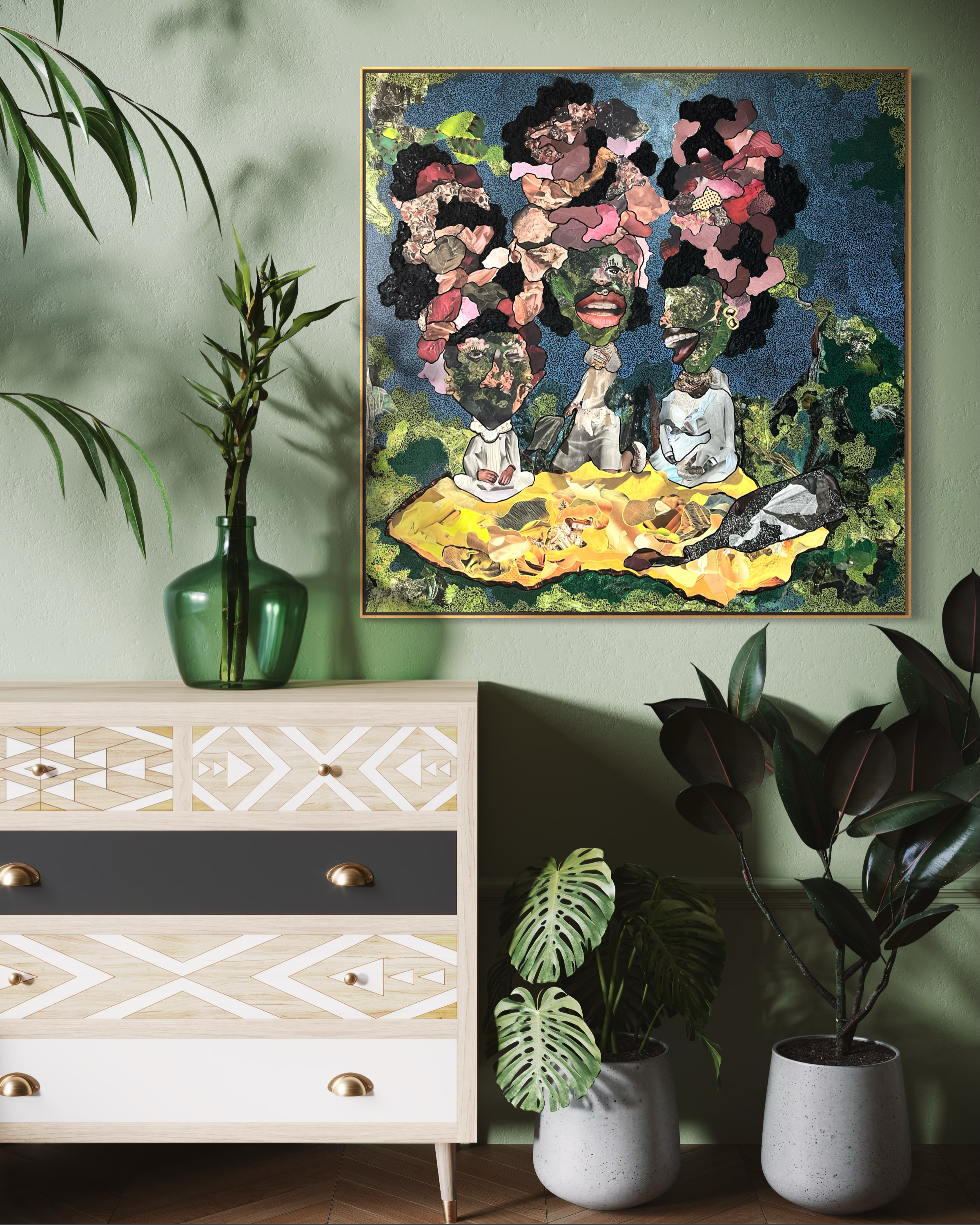 In the Park (Original) - 36x36"