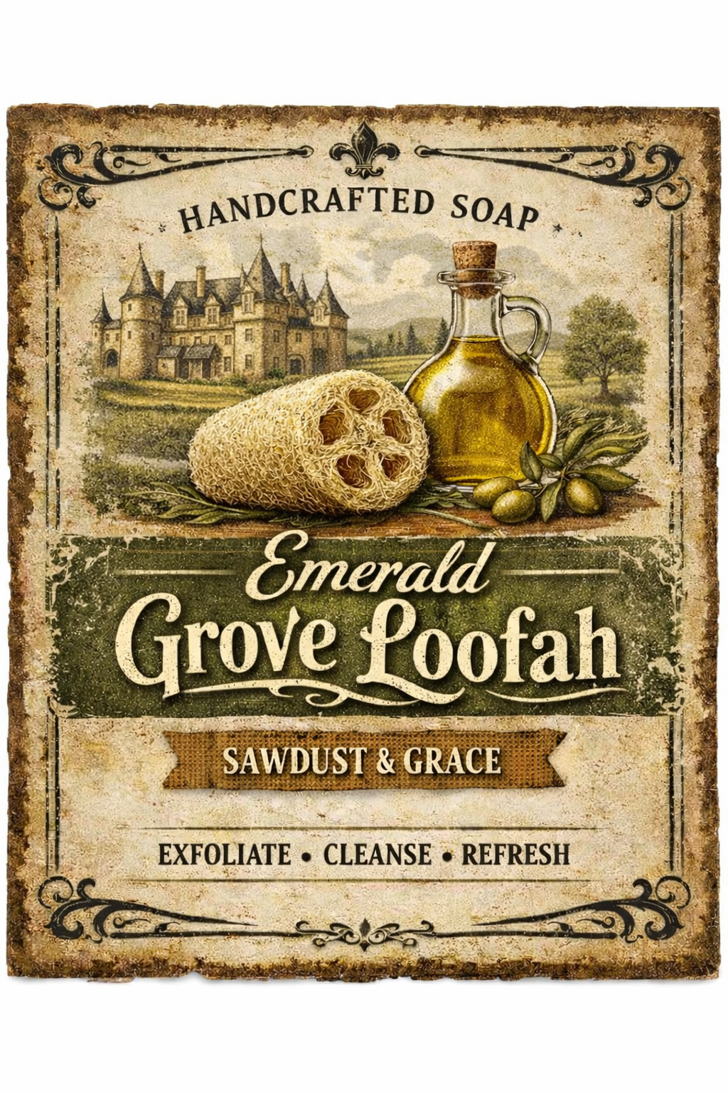 emerald grove loofah label.png
