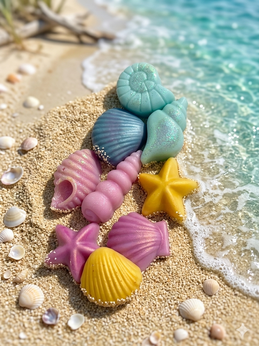 June -- Just Beachy     Light & Lather by Sawdust & Grace  Monthly Subscription Box