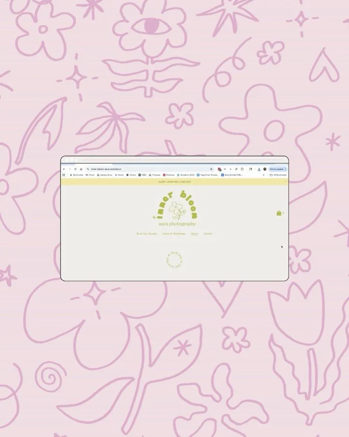 a little preview of a recent web design project for past branding client, @innerbloom_aura 🌷

see more about the project on our website 💫