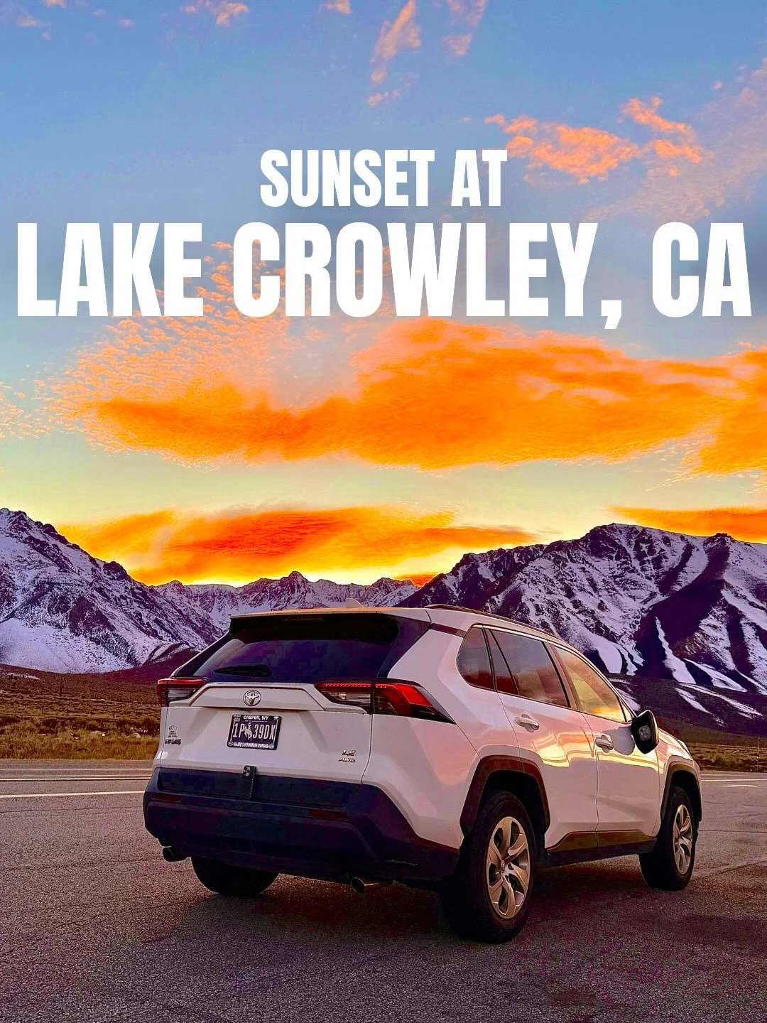Quick pit stop to enjoy the sunset during our drive to Mammoth

📍Lake Crowley, CA