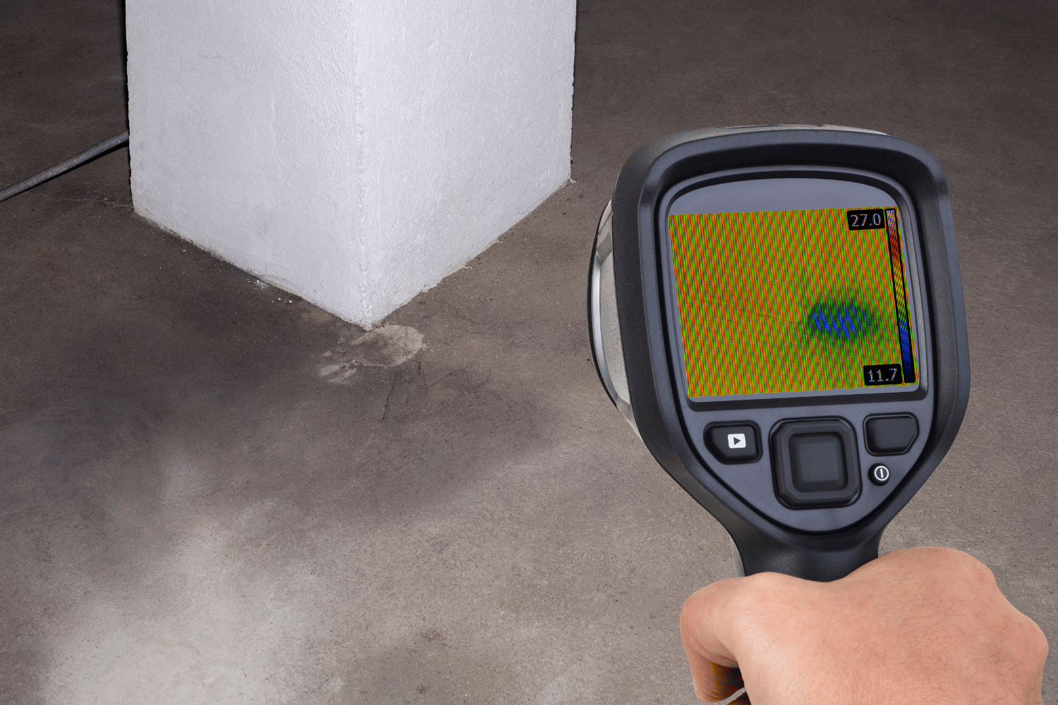 Using Infrared Thermography to Detect Leak Hotspots in Basements &amp; Crawl Spaces