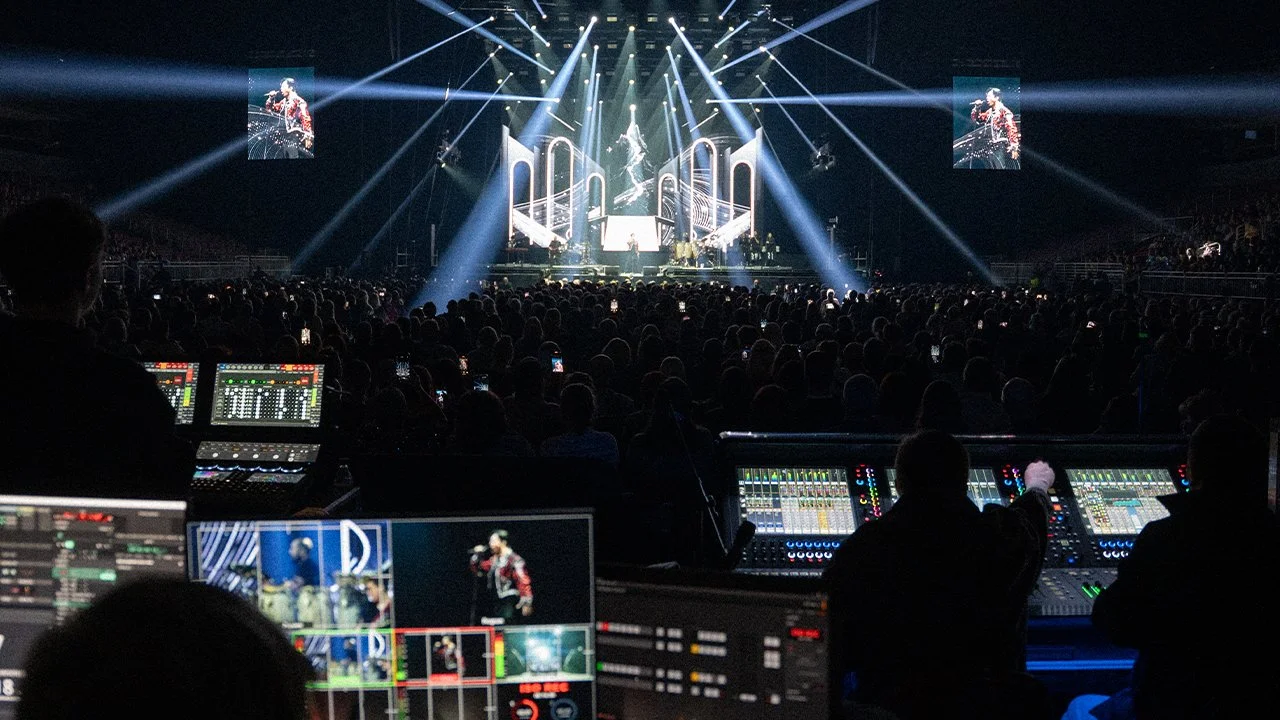 Dimash Arēnā Rīga 2025 - Dzīvā translācija uz ekrāniem ar 4 kamerām + resolume tehniskā nodrošināšana