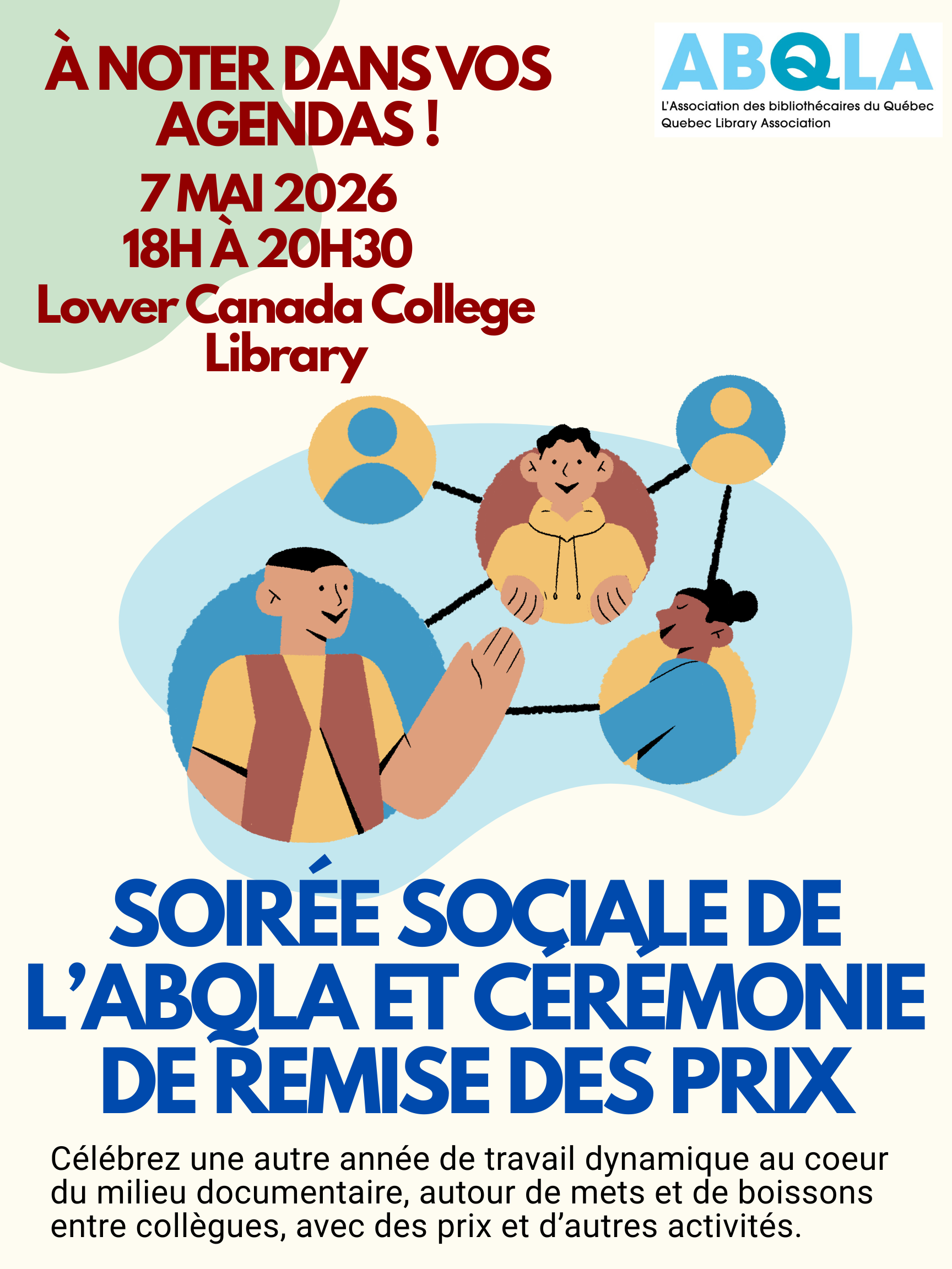 Spring Social event poster.